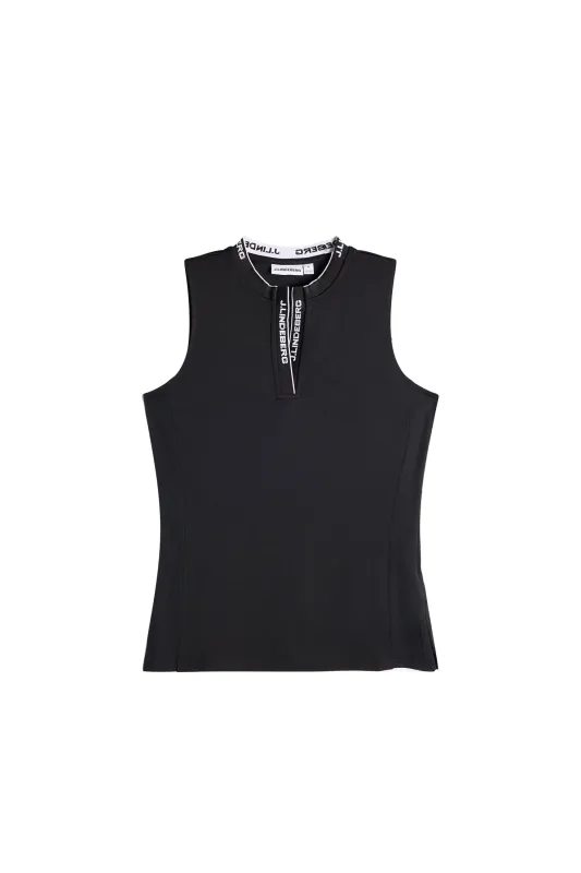 Leya Sleeveless Top / Black sold by J. Lindeberg