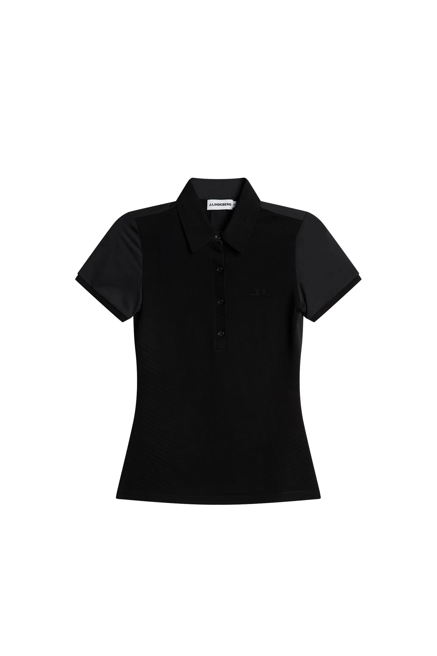 Kailey Hybrid Knit Polo Shirt / Black sold by J. Lindeberg