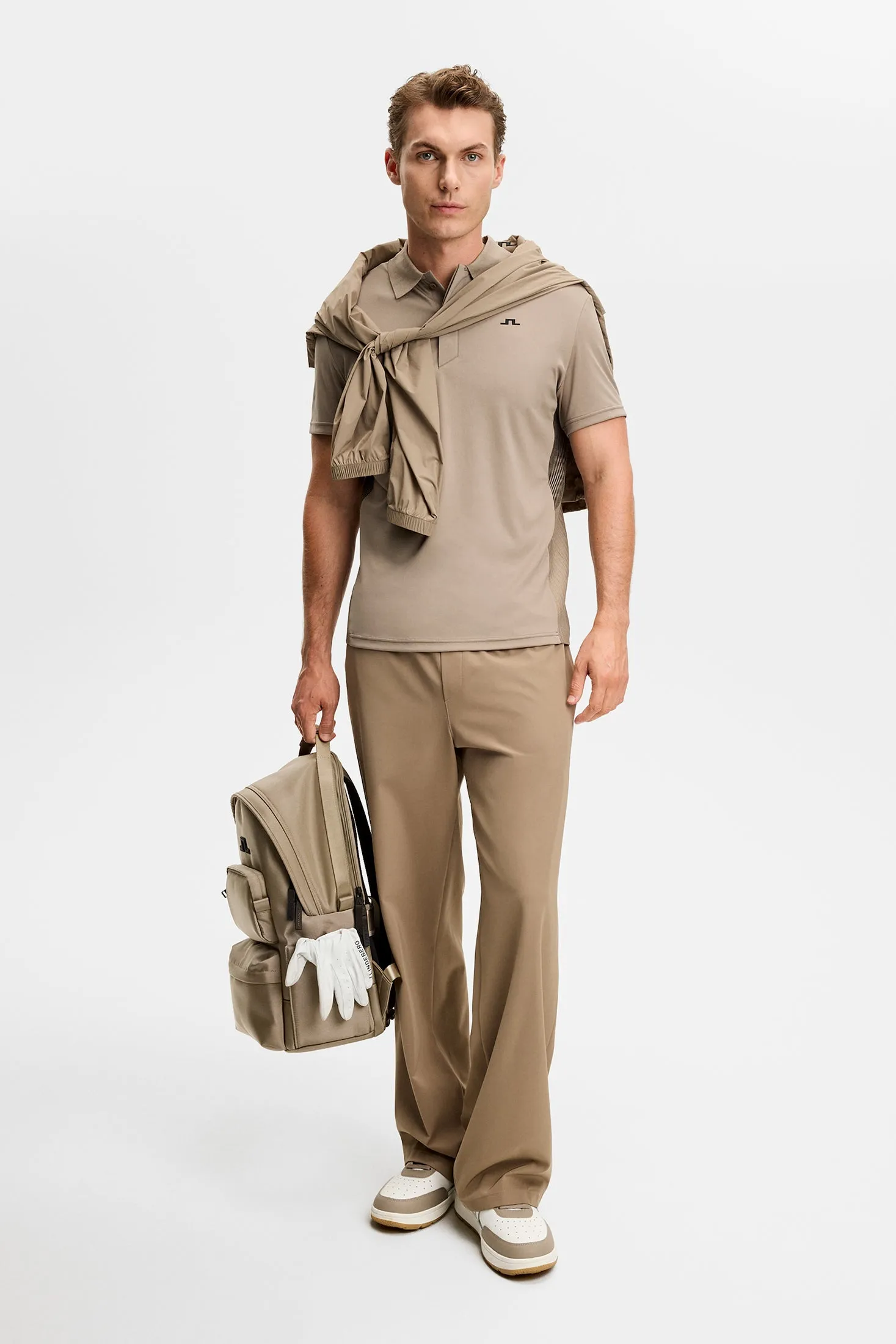 Neri Hybrid Knit Polo Shirt / Brindle sold by J. Lindeberg product image thumbnail 5