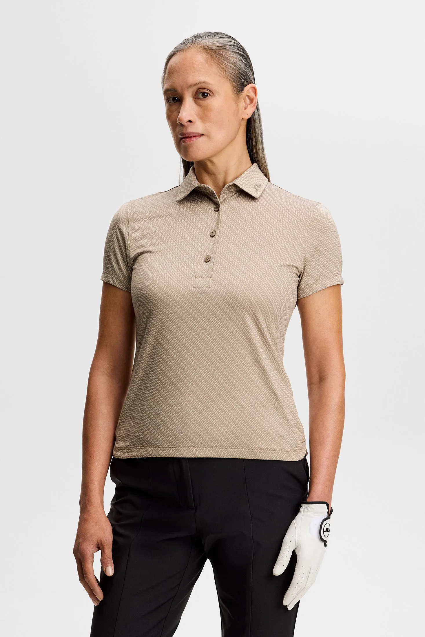 Caitlyn Polo / Flight Bridge Brindle Fossil S sold by J. Lindeberg product image thumbnail 3