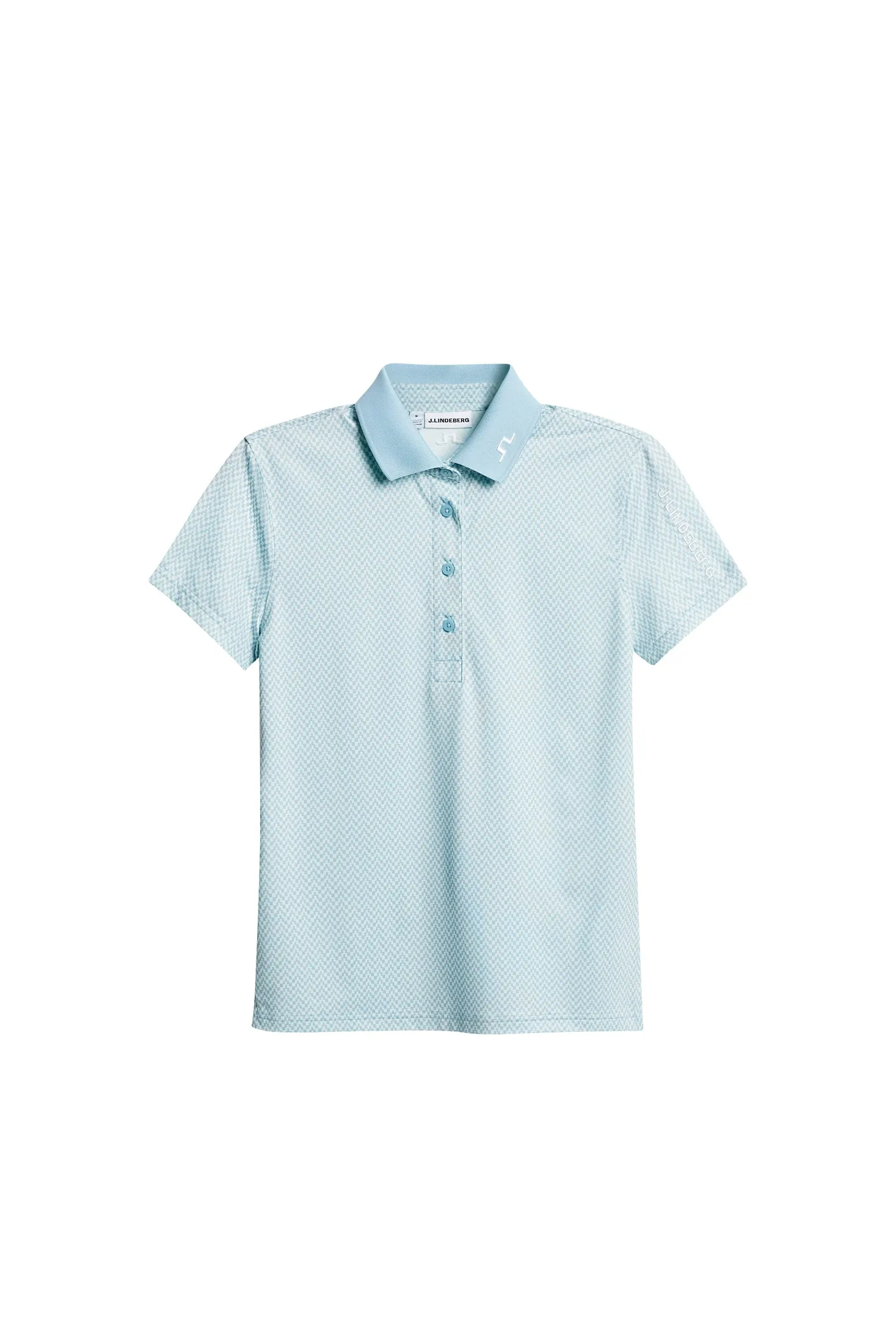 Tour Tech Print Polo / Bridge Stack Skylight S sold by J. Lindeberg