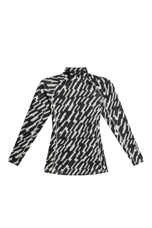Ella Print Compression Top / Oak Moonbeam M sold by J. Lindeberg