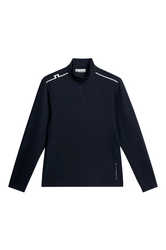 Leon Quarter Zip Mid Layer / JL Navy sold by J. Lindeberg