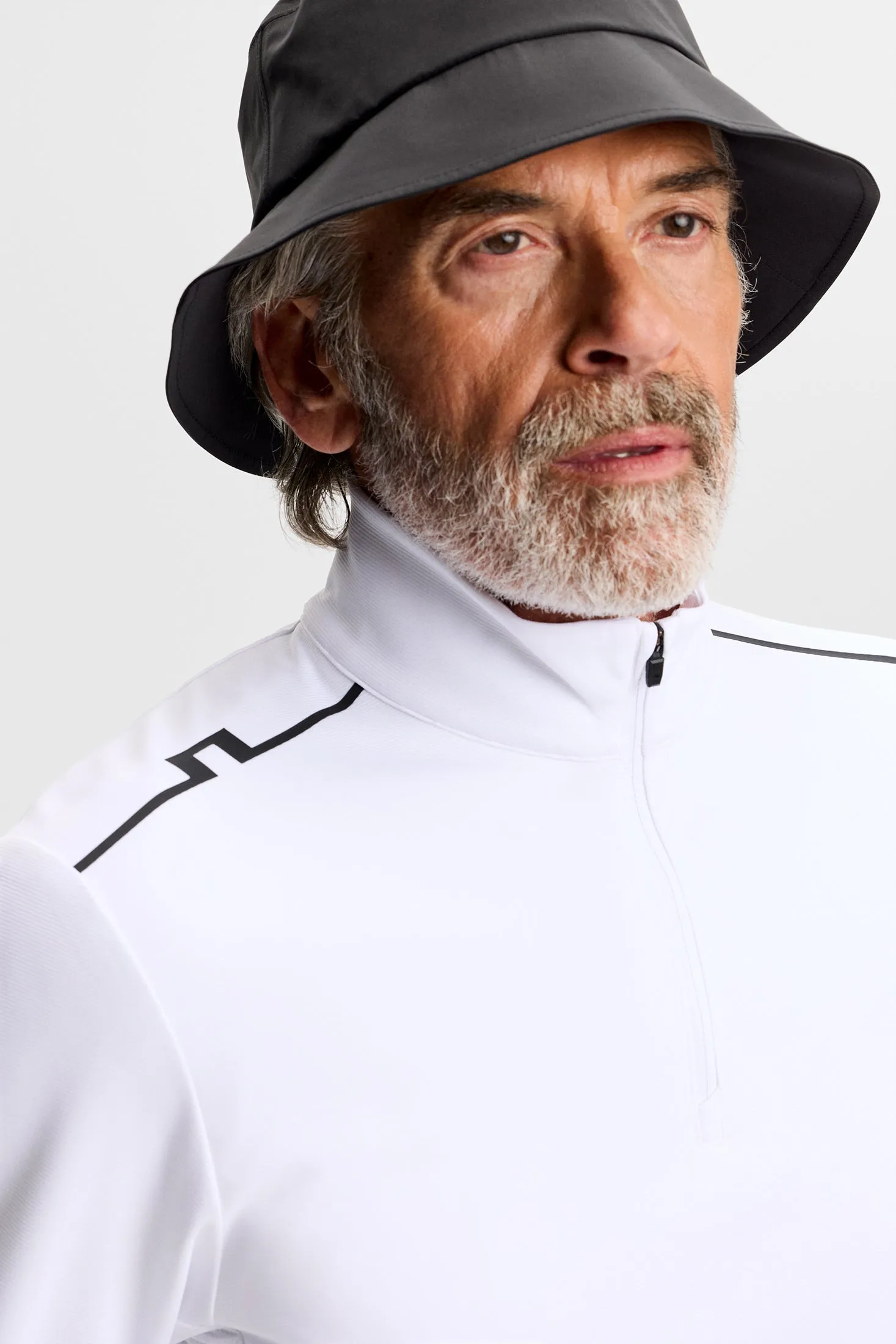 Leon Quarter Zip Mid Layer / White sold by J. Lindeberg product image thumbnail 5