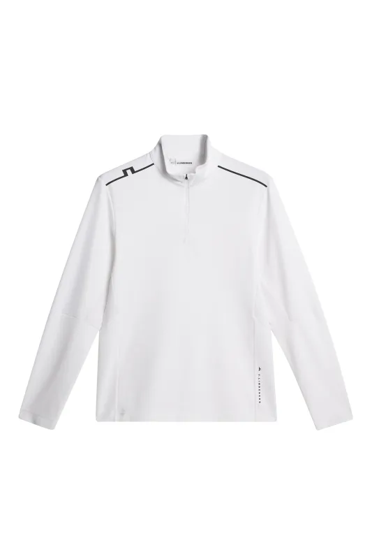 Leon Quarter Zip Mid Layer / White sold by J. Lindeberg