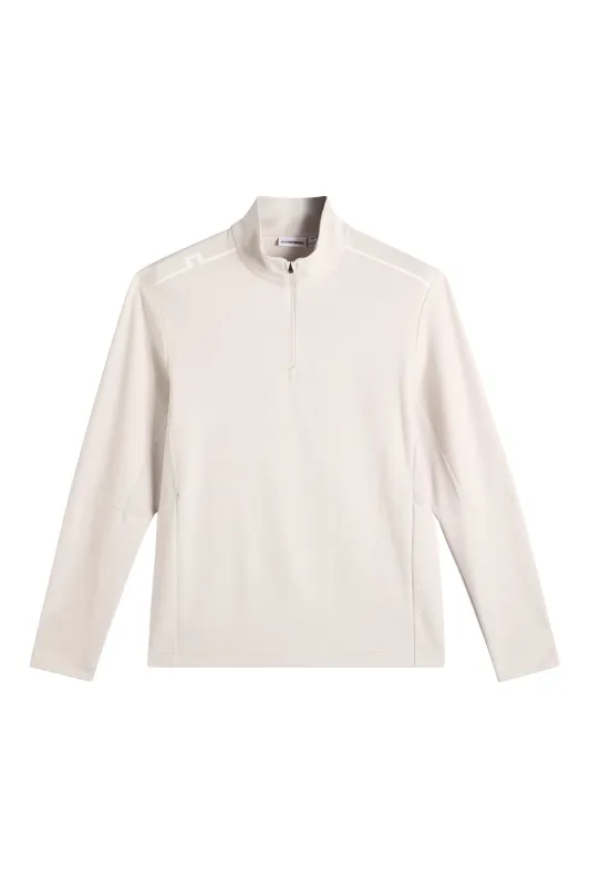 Leon Quarter Zip Mid Layer / Moonbeam sold by J. Lindeberg