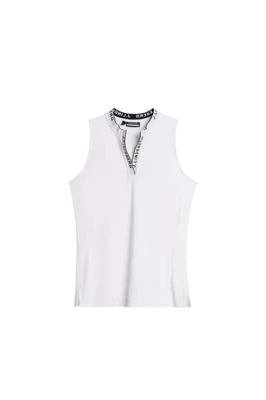 Leya Sleeveless Top / White sold by J. Lindeberg