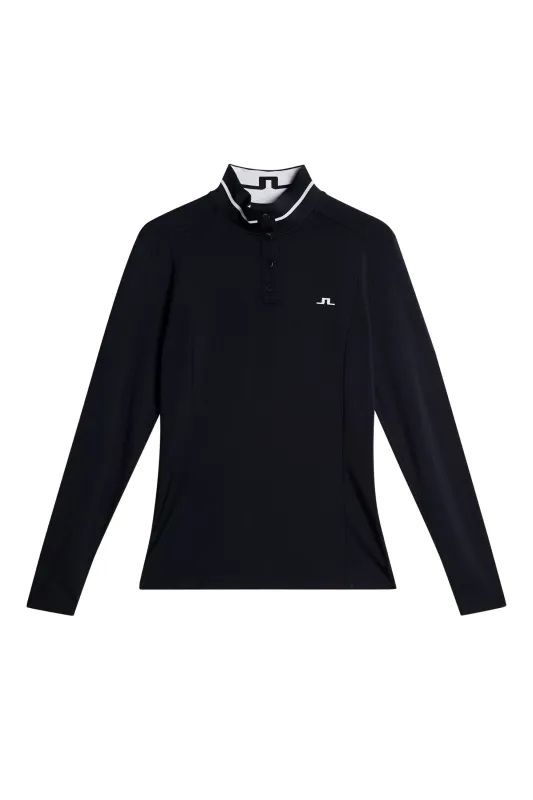 Hertta Long Sleeve Polo / JL Navy sold by J. Lindeberg