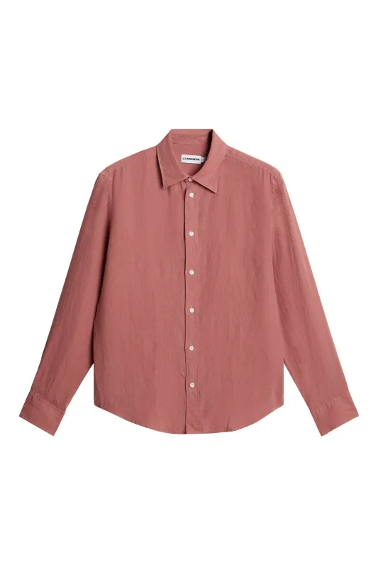 Zachary Clean Linen Shirt / Withered Rose made by J. Lindeberg