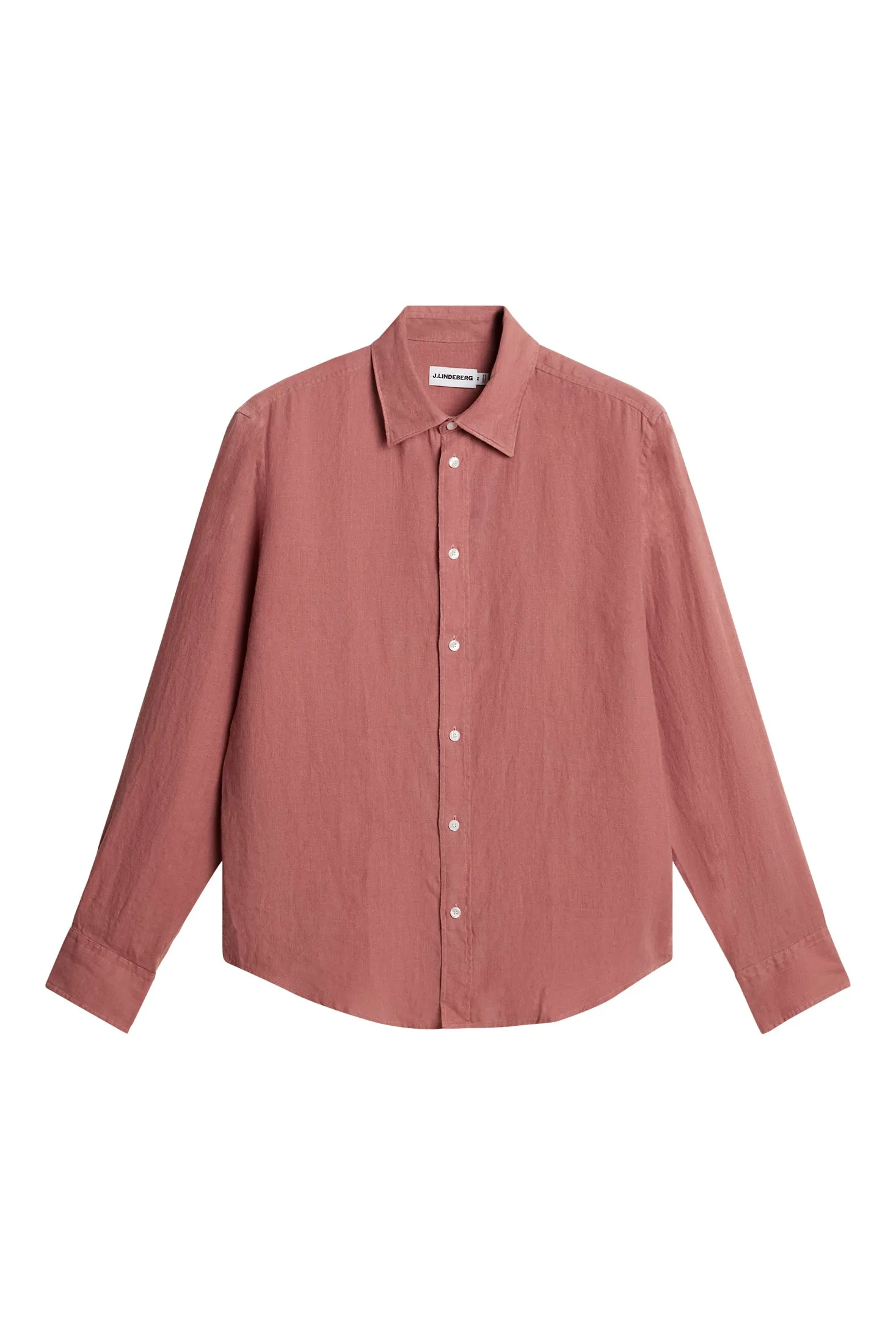 Zachary Clean Linen Shirt / Withered Rose sold by J. Lindeberg