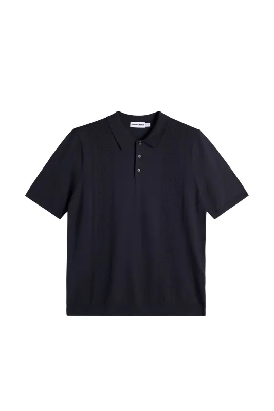 Reymond Seasonal Knit Polo / JL Navy sold by J. Lindeberg