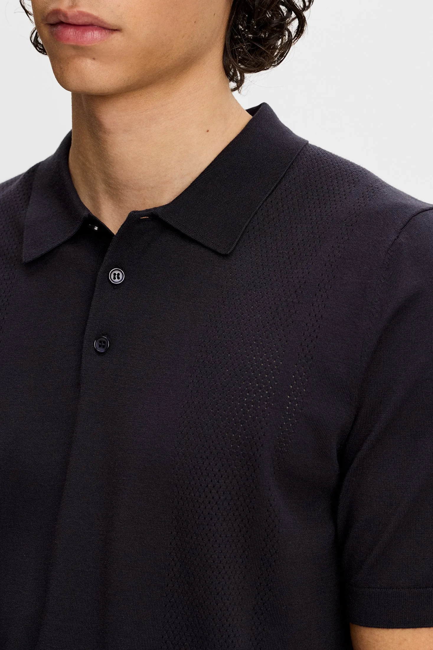 Reymond Seasonal Knit Polo / JL Navy sold by J. Lindeberg product image thumbnail 5