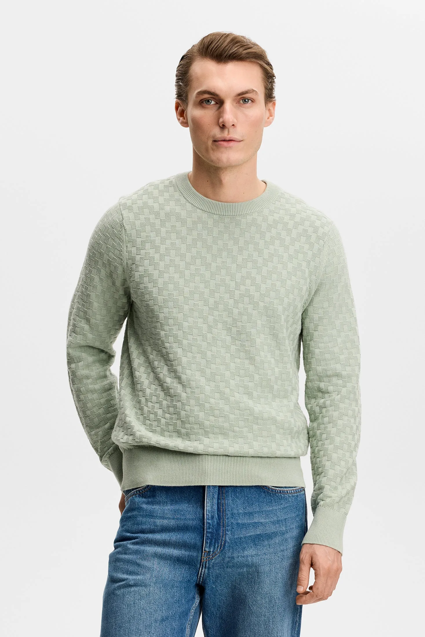 Arthur Knit Org Cotton / Jadeite sold by J. Lindeberg product image thumbnail 2