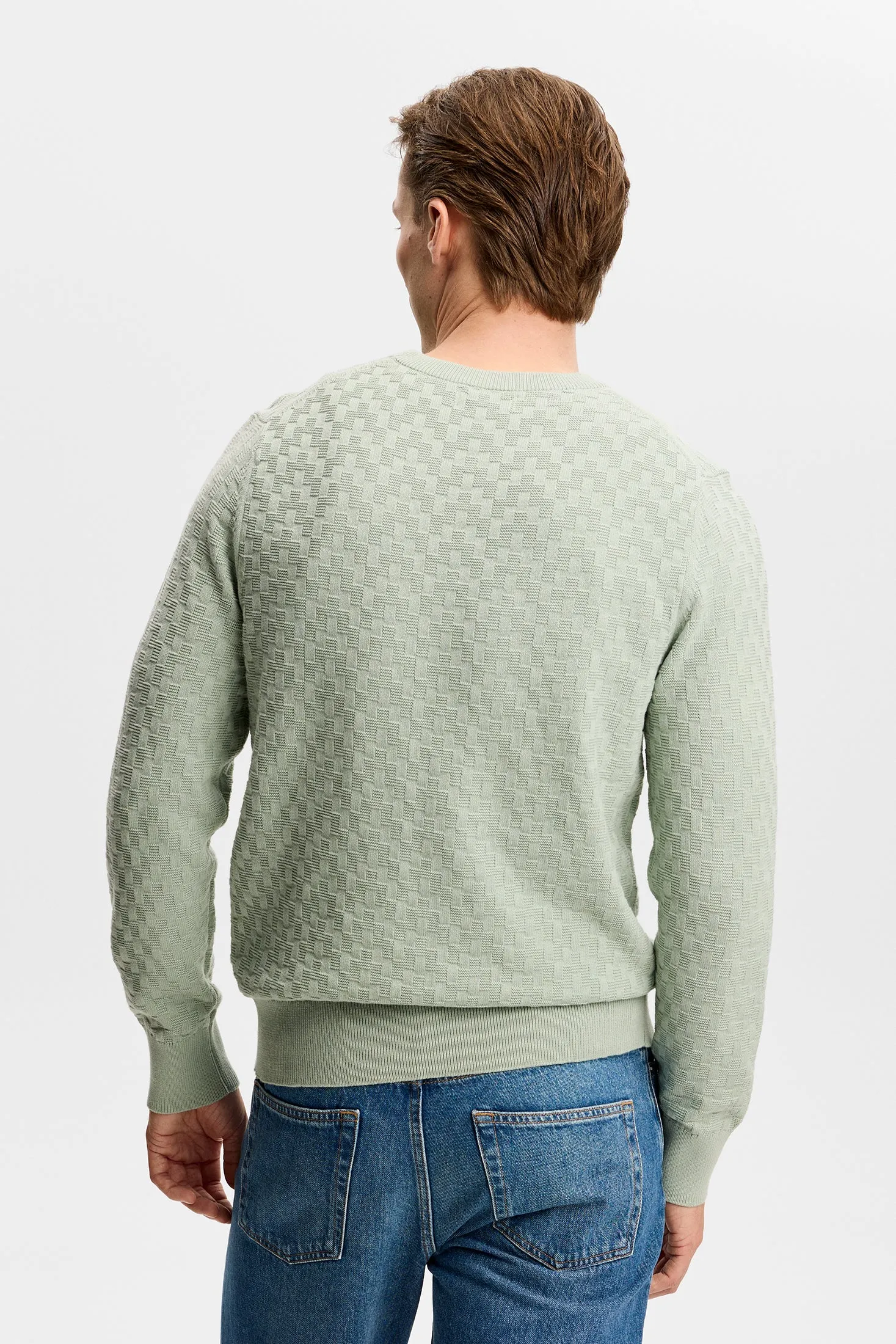 Arthur Knit Org Cotton / Jadeite sold by J. Lindeberg product image thumbnail 3