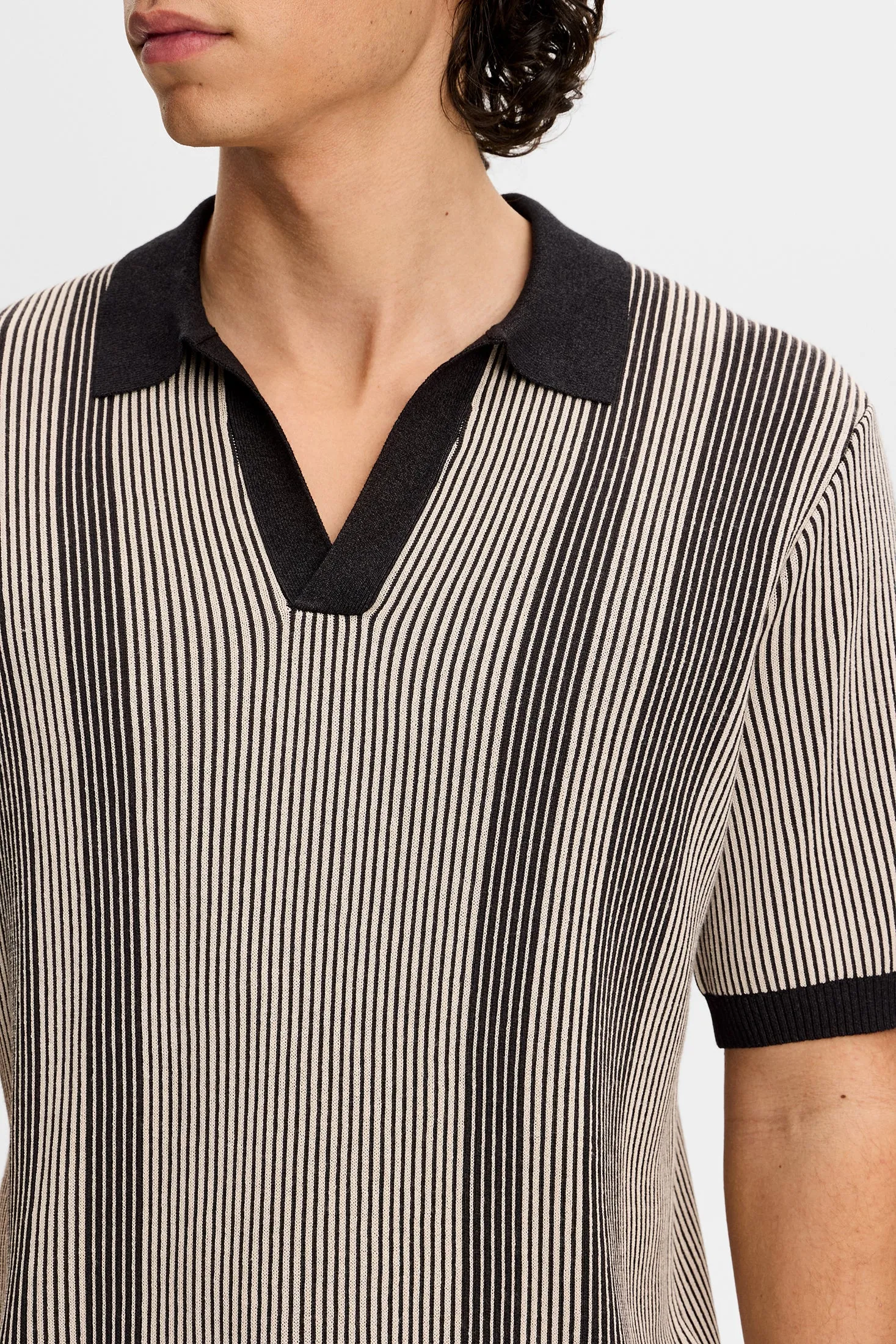 Sal Knitted Polo / Moonbeam sold by J. Lindeberg product image thumbnail 5