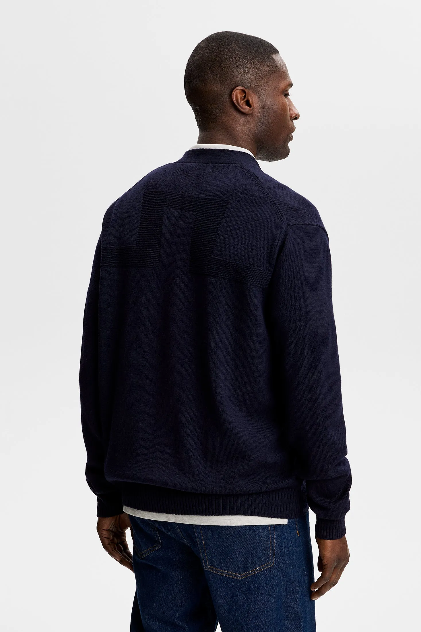 Jared Merino Cardigan / JL Navy sold by J. Lindeberg product image thumbnail 4