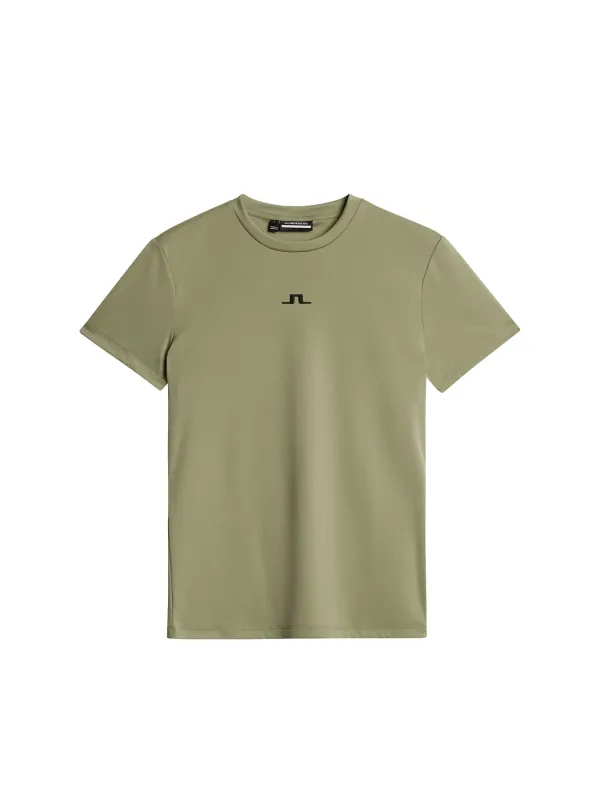 Ada T-shirt / Oil Green sold by J. Lindeberg