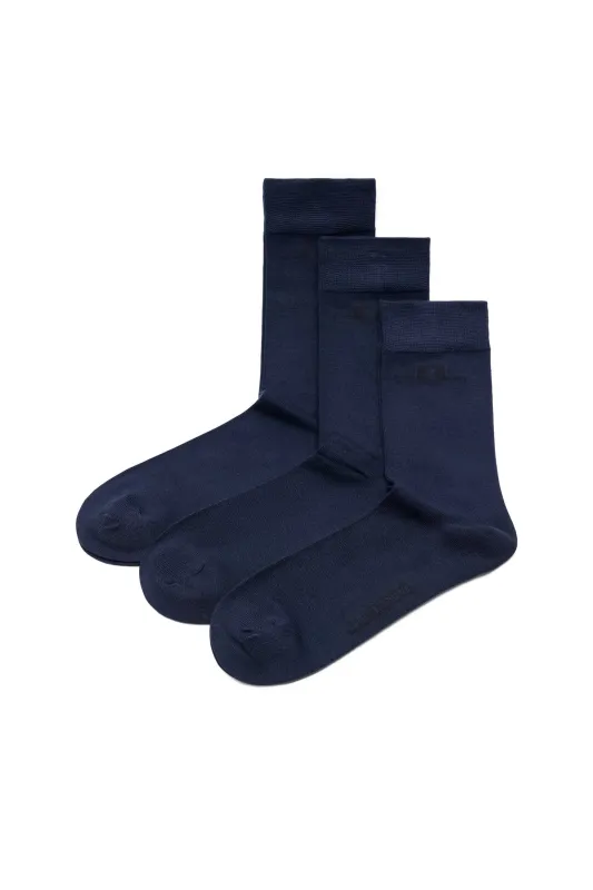 Long Socks 3P / JL Navy made by J. Lindeberg