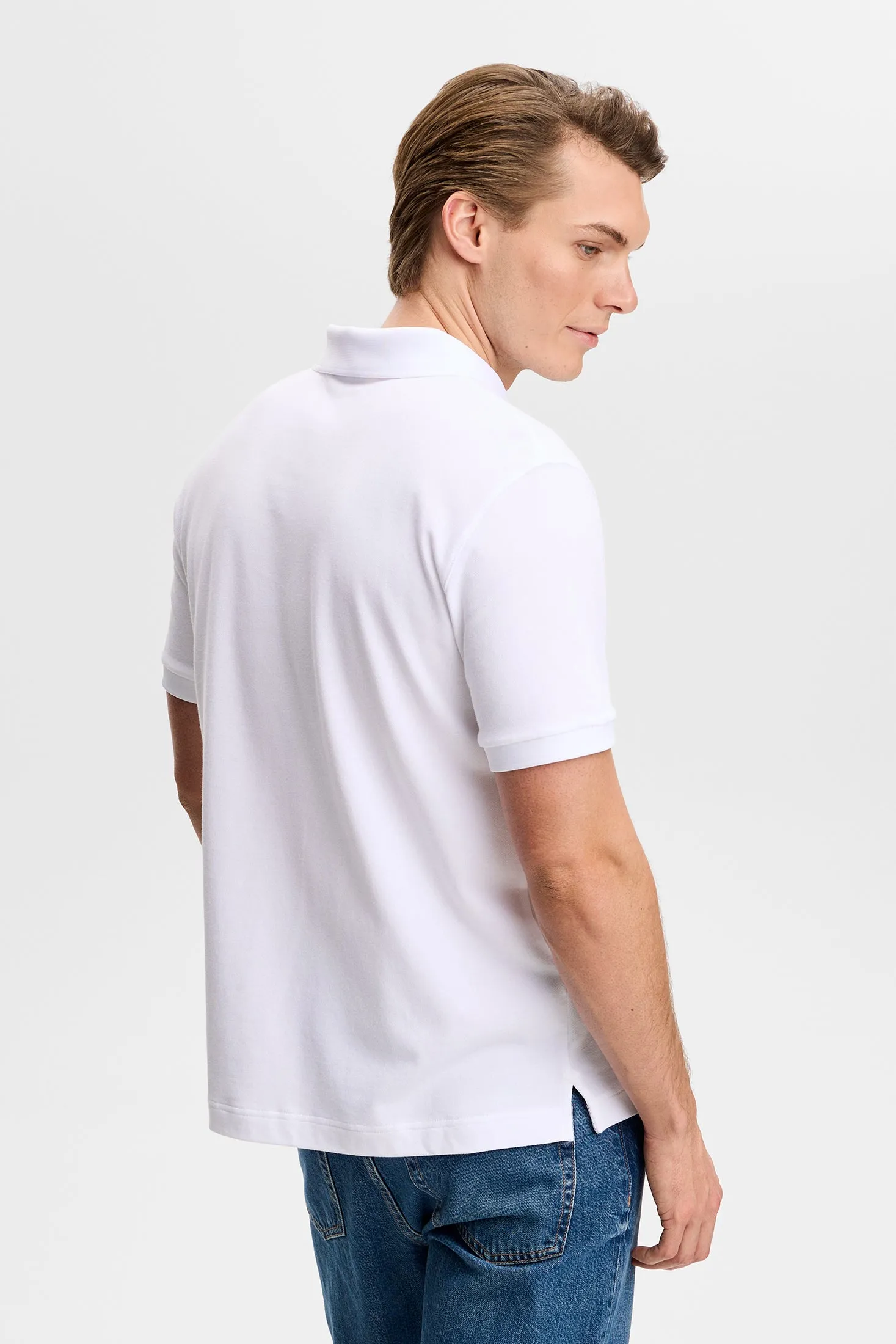 Verse Polo / White sold by J. Lindeberg product image thumbnail 3