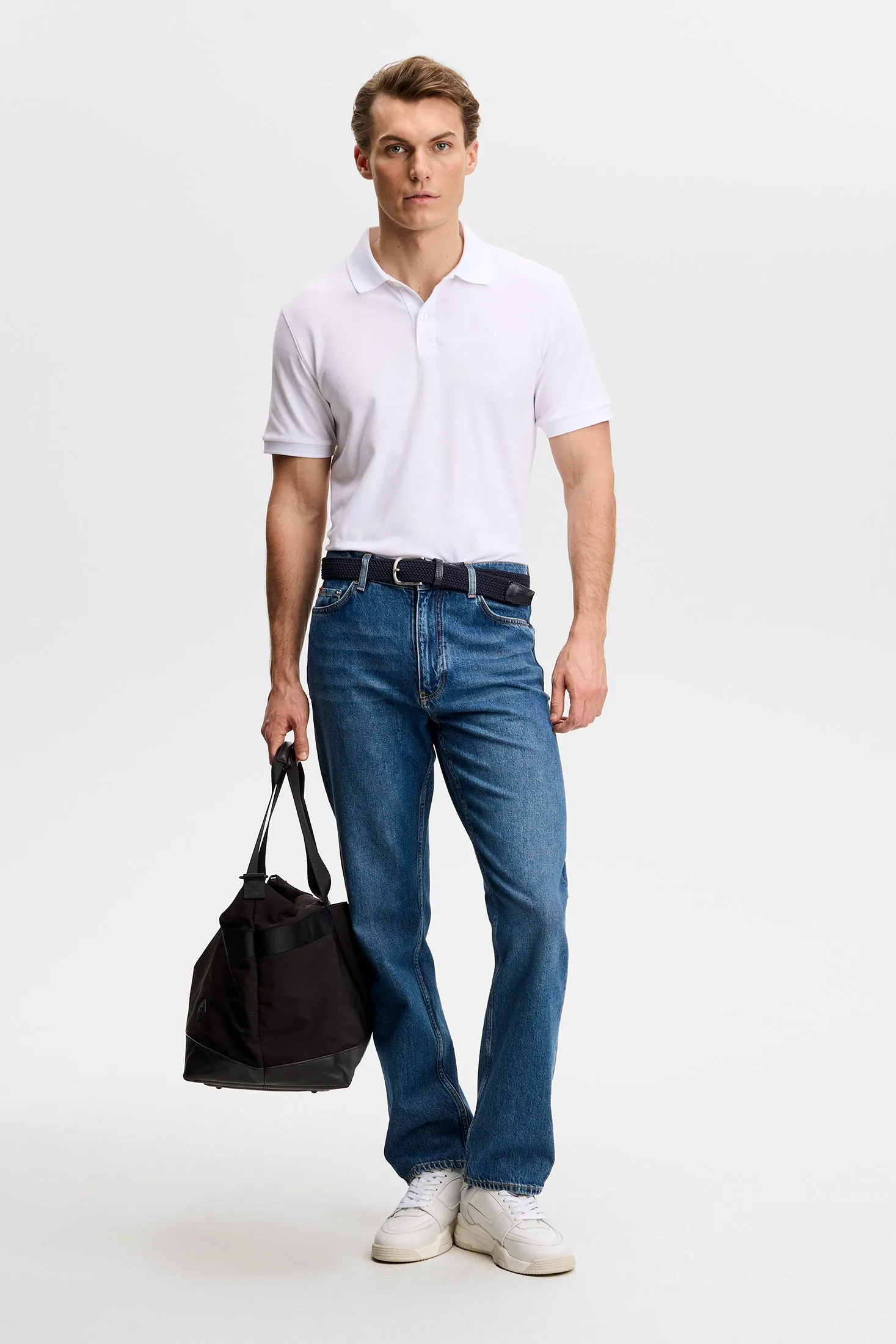 Verse Polo / White sold by J. Lindeberg product image thumbnail 4