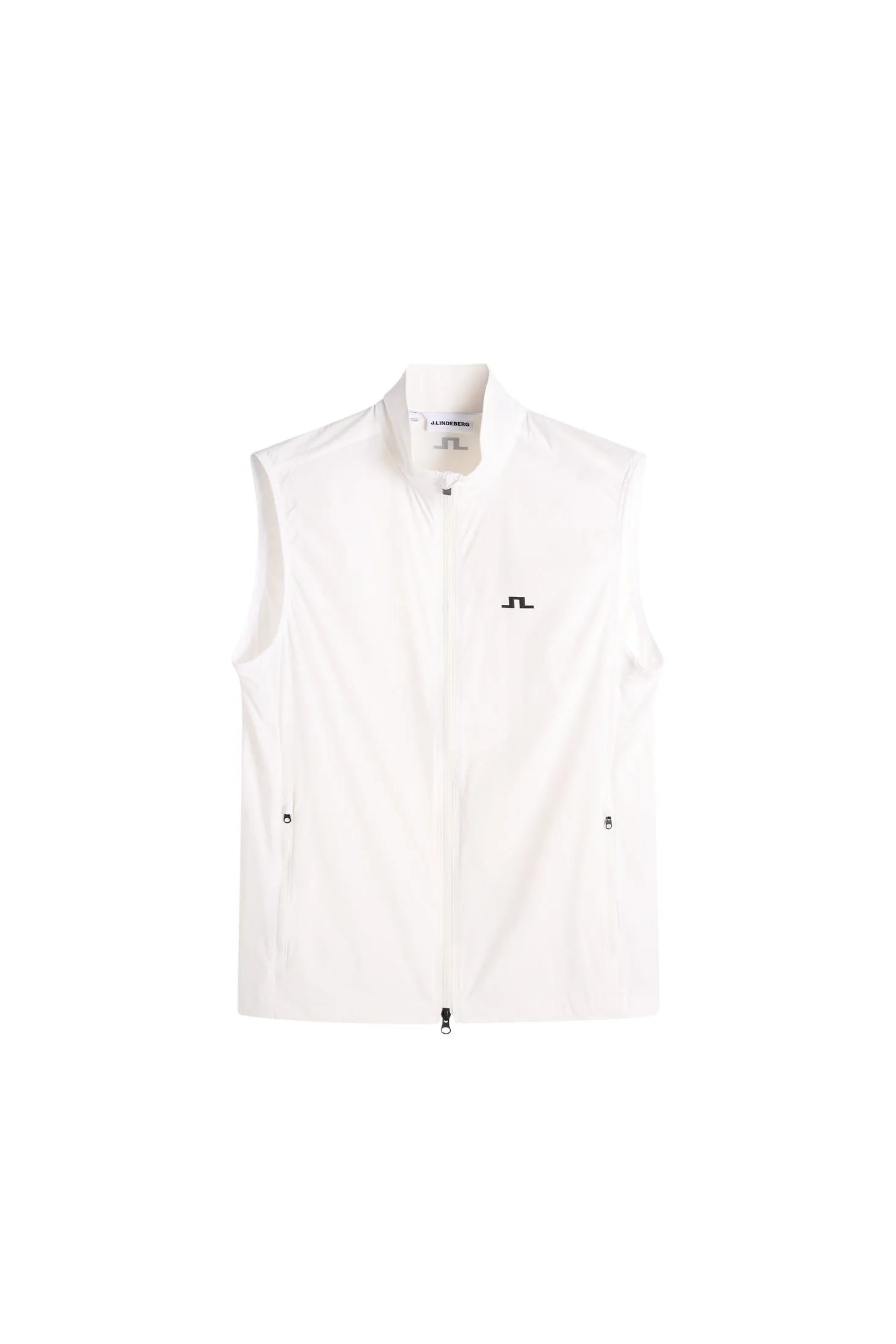 Ash Light Packable Vest / White sold by J. Lindeberg