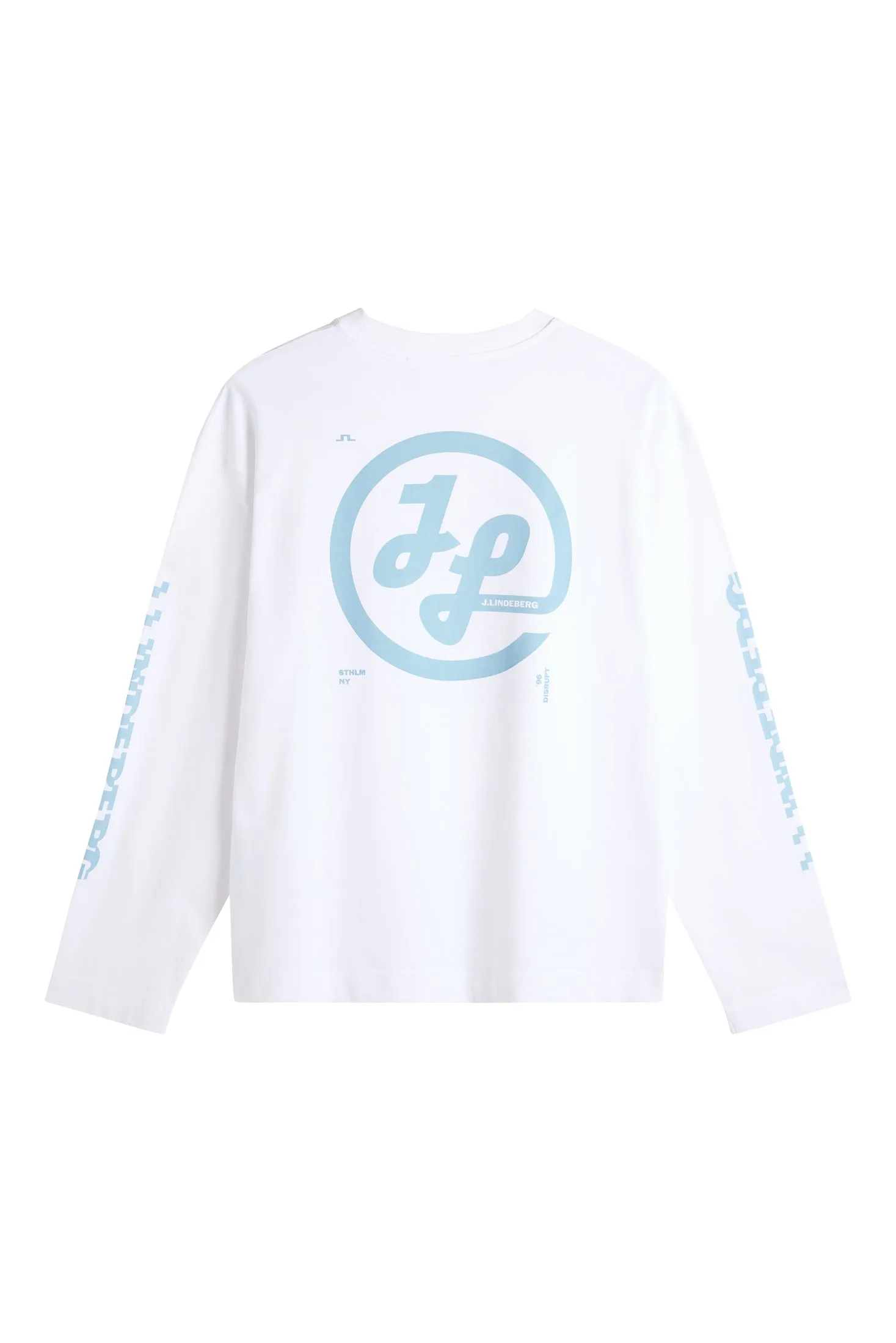 Walsh LS Print T-shirt / White sold by J. Lindeberg product image thumbnail 2