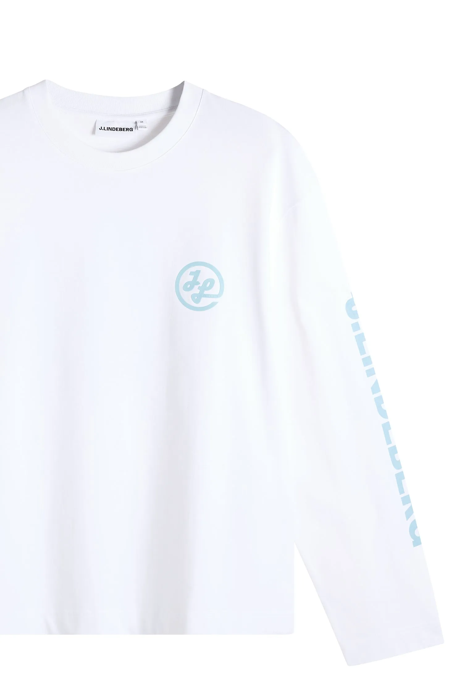 Walsh LS Print T-shirt / White sold by J. Lindeberg product image thumbnail 3