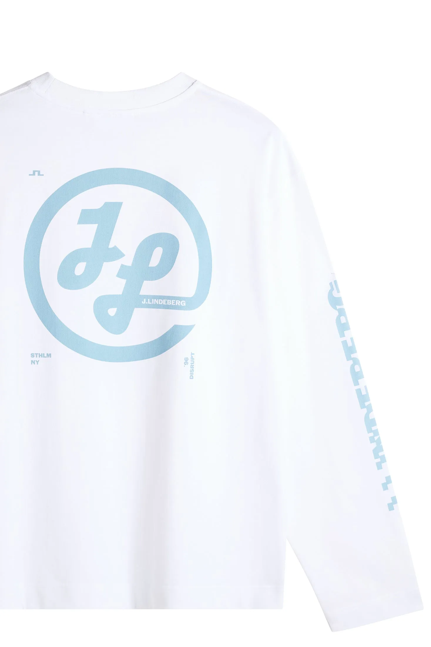 Walsh LS Print T-shirt / White sold by J. Lindeberg product image thumbnail 4