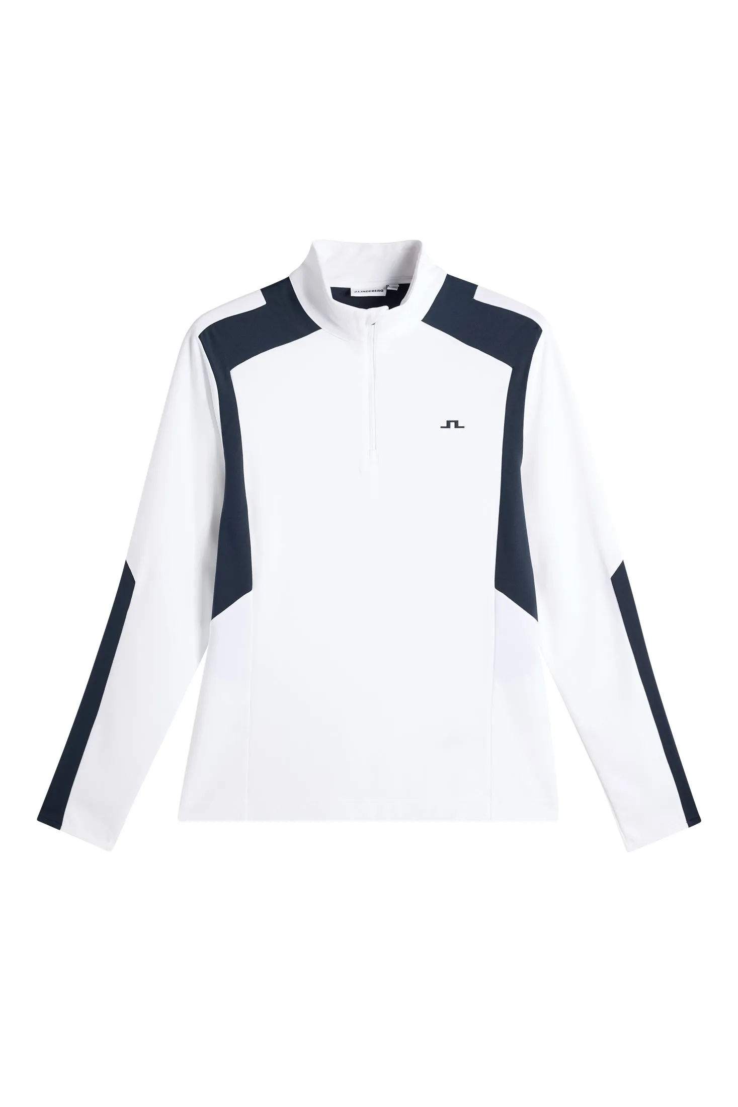 Lukas Quarter Zip Mid Layer / White sold by J. Lindeberg