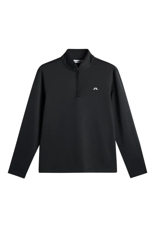 Clide Quarter Zip Mid Layer / Black sold by J. Lindeberg