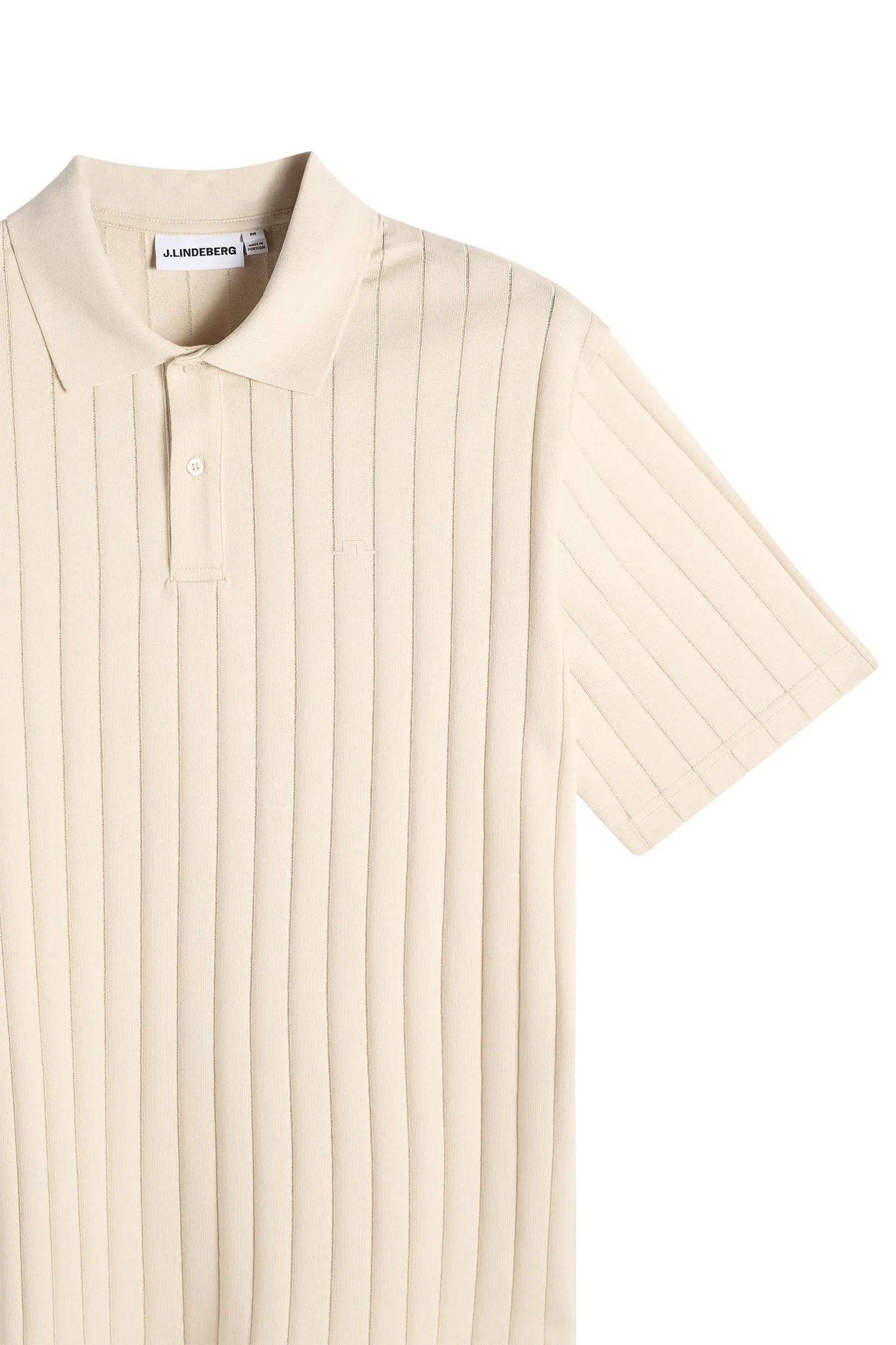 Simon Stripe Polo / Moonbeam sold by J. Lindeberg product image thumbnail 2