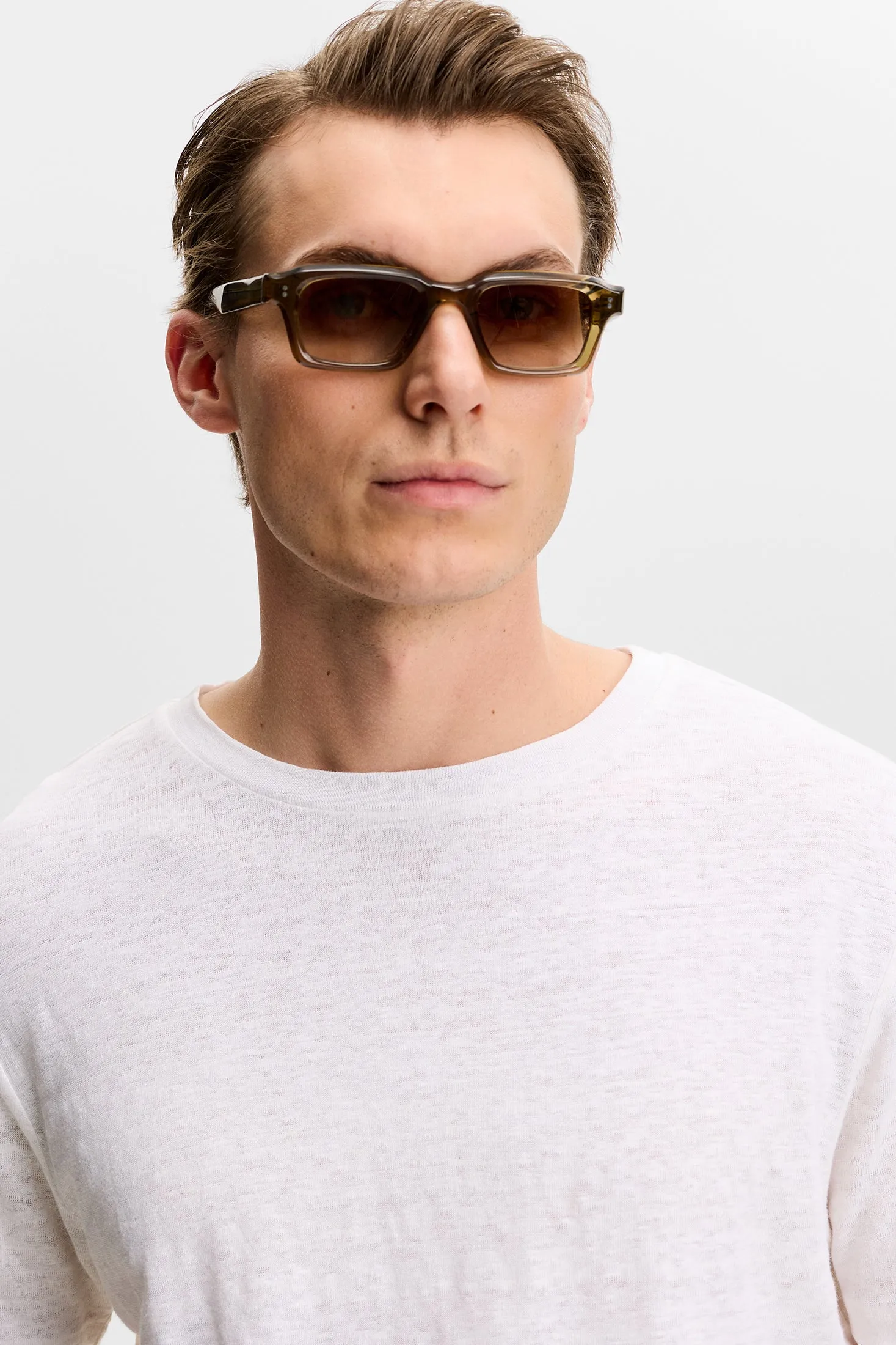 Coma Linen Tee / White sold by J. Lindeberg product image thumbnail 5