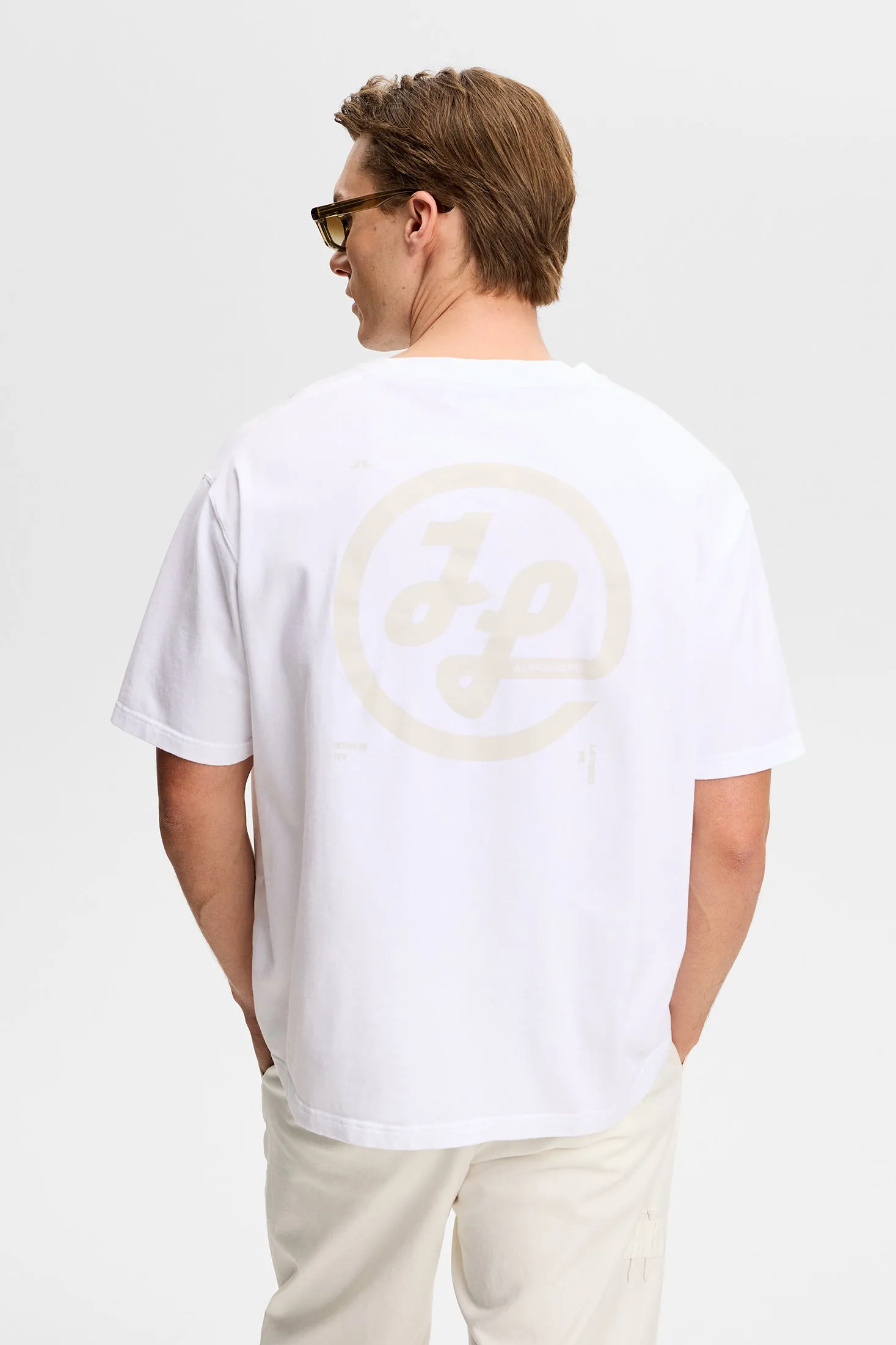 Tjorn Printed T-Shirt / White sold by J. Lindeberg product image thumbnail 2