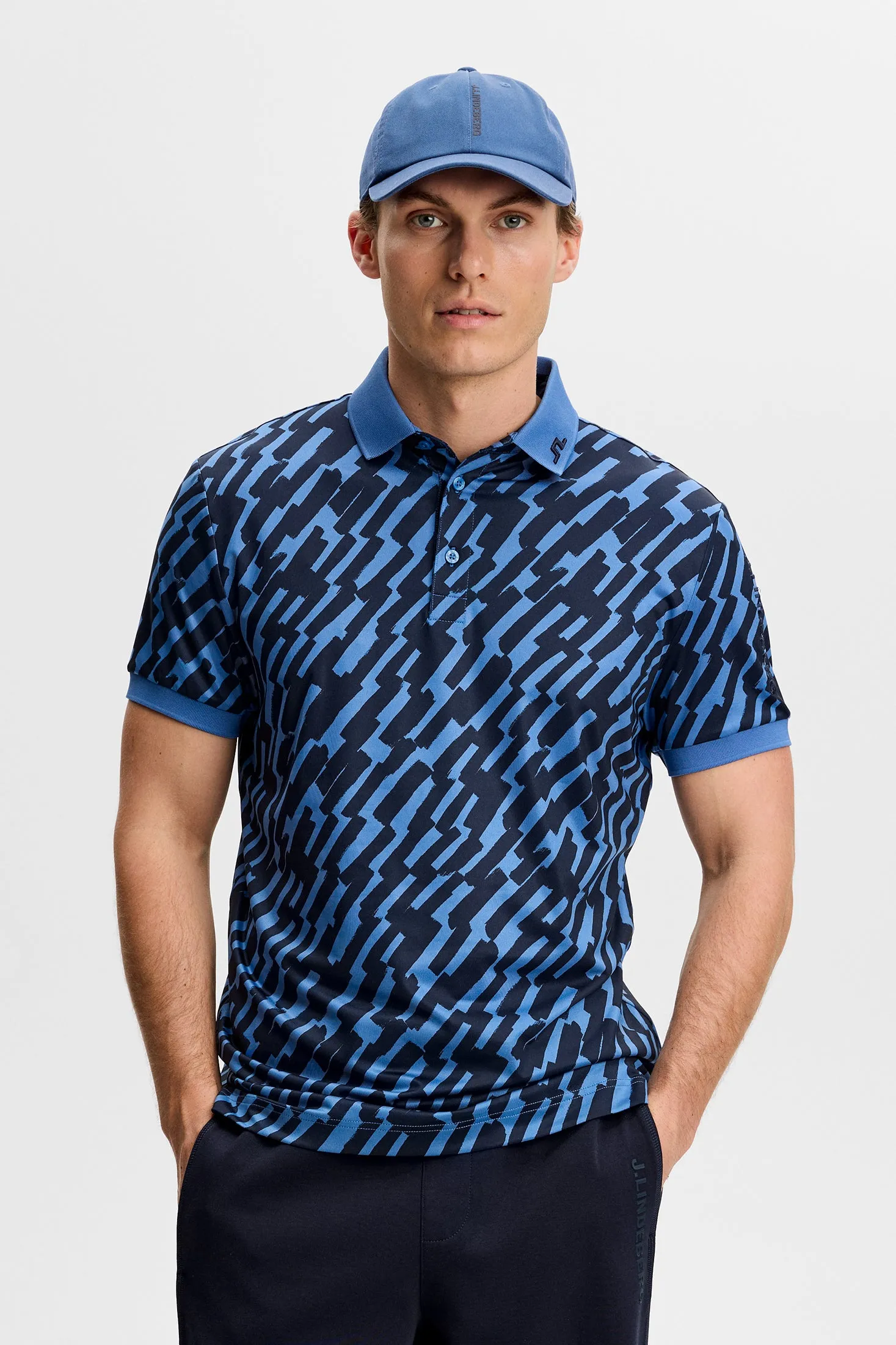 Tour Tech Print Polo / Oak Federal M sold by J. Lindeberg product image thumbnail 2