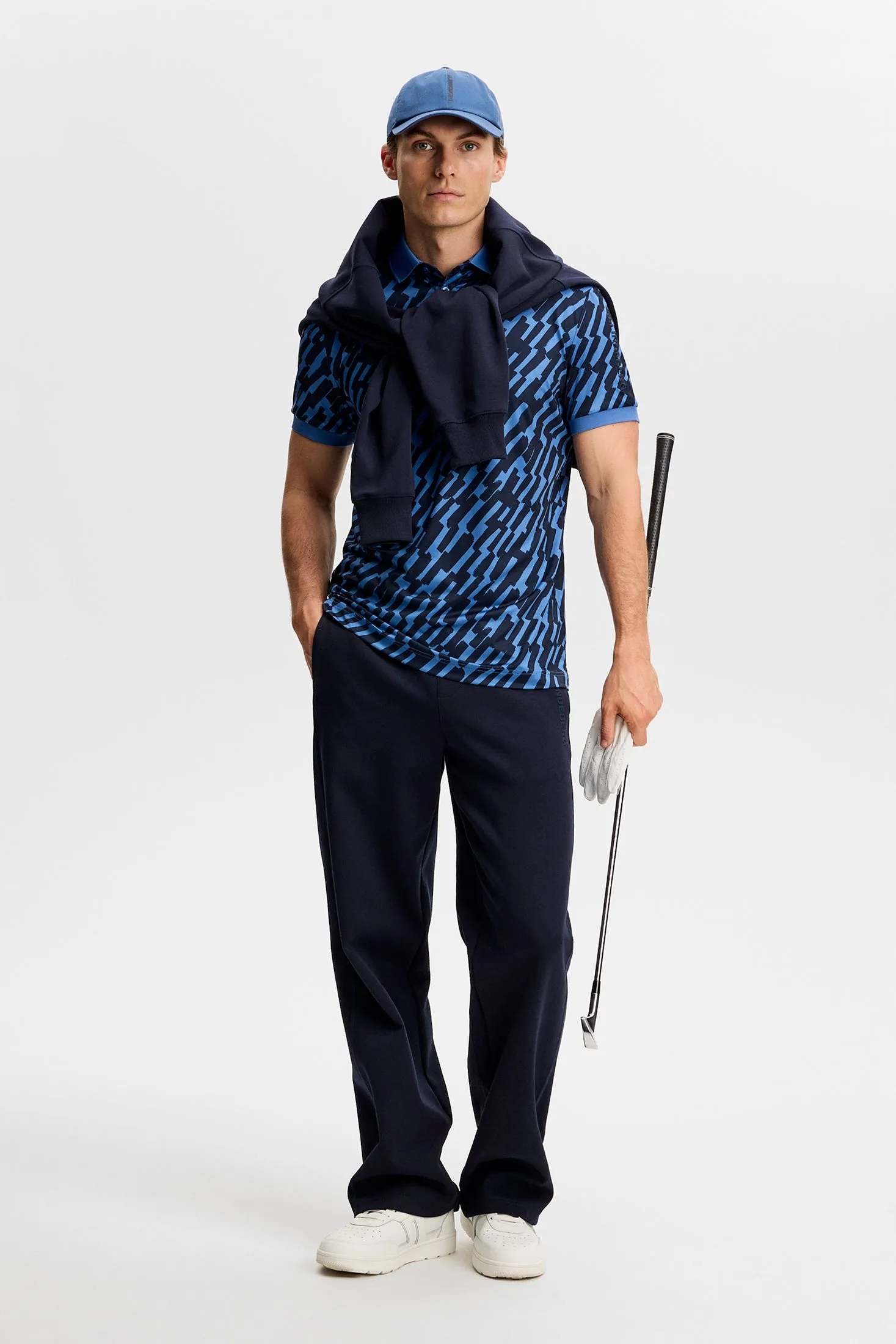 Tour Tech Print Polo / Oak Federal M sold by J. Lindeberg product image thumbnail 4