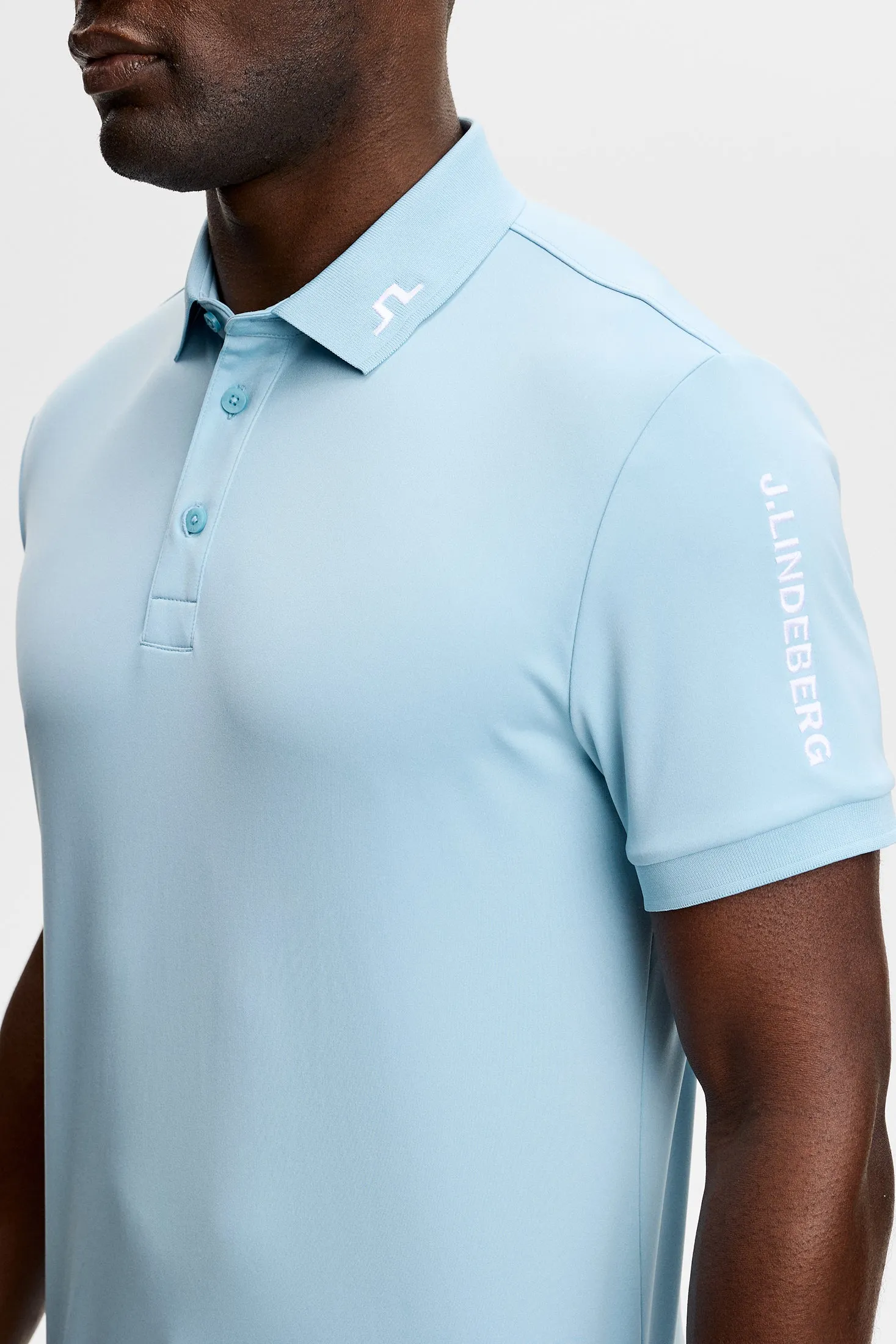 Tour Tech Slim Fit Polo / Forget-Me-Not sold by J. Lindeberg product image thumbnail 5
