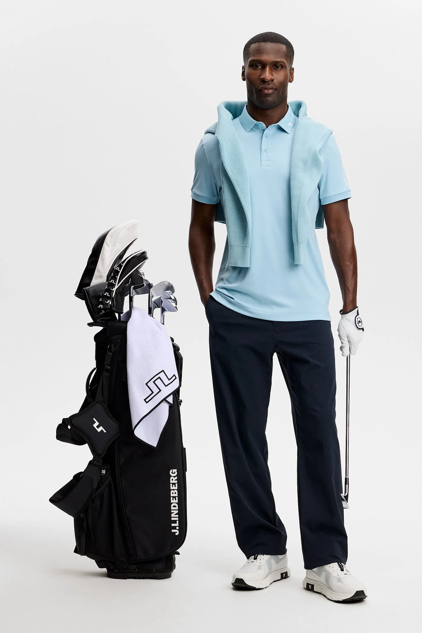 Tour Tech Slim Fit Polo / Forget-Me-Not sold by J. Lindeberg product image thumbnail 4