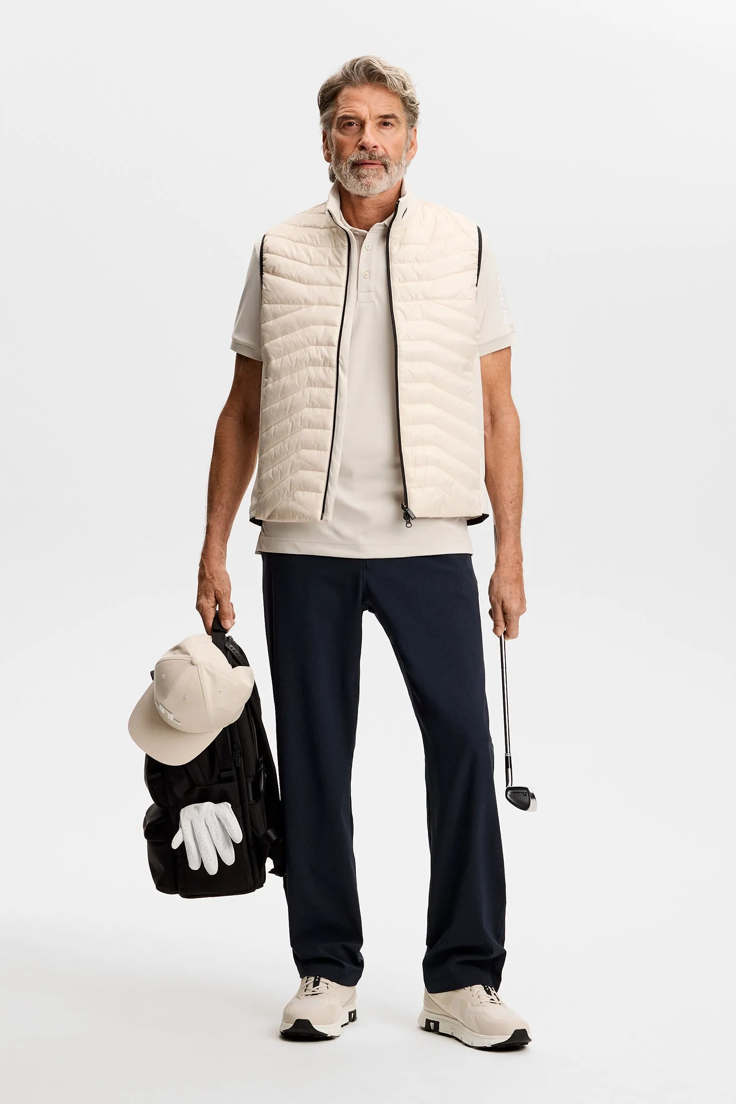 Tour Tech Slim Fit Polo / Moonbeam sold by J. Lindeberg product image thumbnail 4