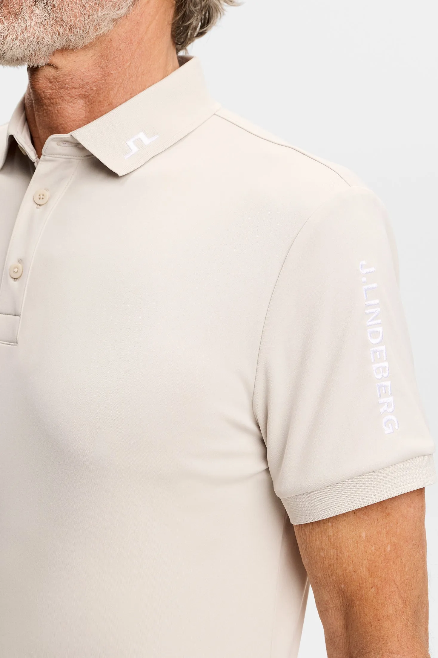 Tour Tech Slim Fit Polo / Moonbeam sold by J. Lindeberg product image thumbnail 5