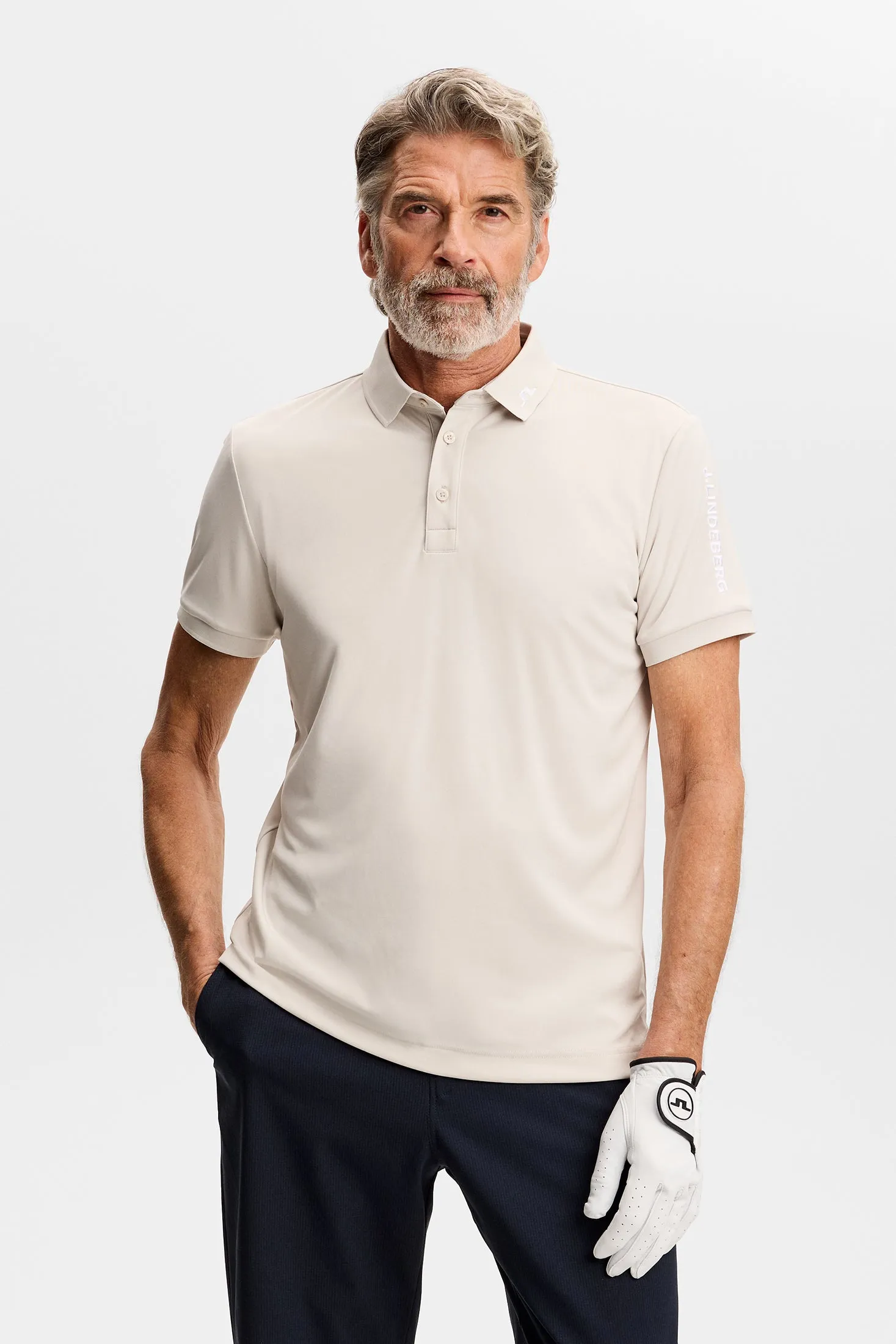 Tour Tech Slim Fit Polo / Moonbeam sold by J. Lindeberg product image thumbnail 2