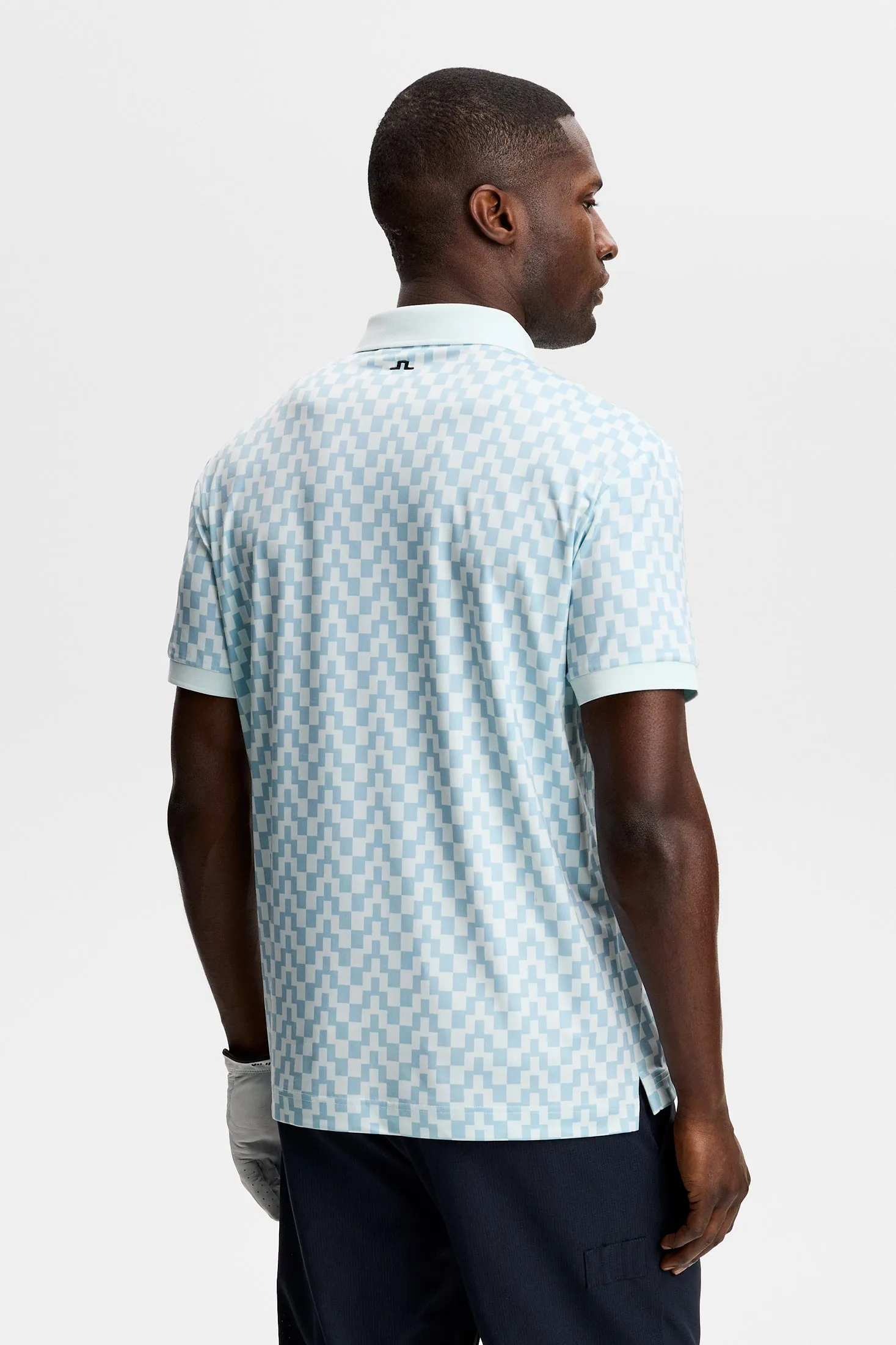 Tour Tech Print Polo / Bridge Stack Skylight M sold by J. Lindeberg product image thumbnail 3
