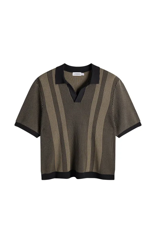 Sal Knitted Polo / Black sold by J. Lindeberg