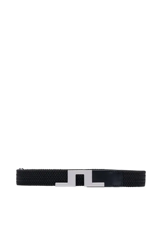 Braided Bridge Belt 30 / Black sold by J. Lindeberg