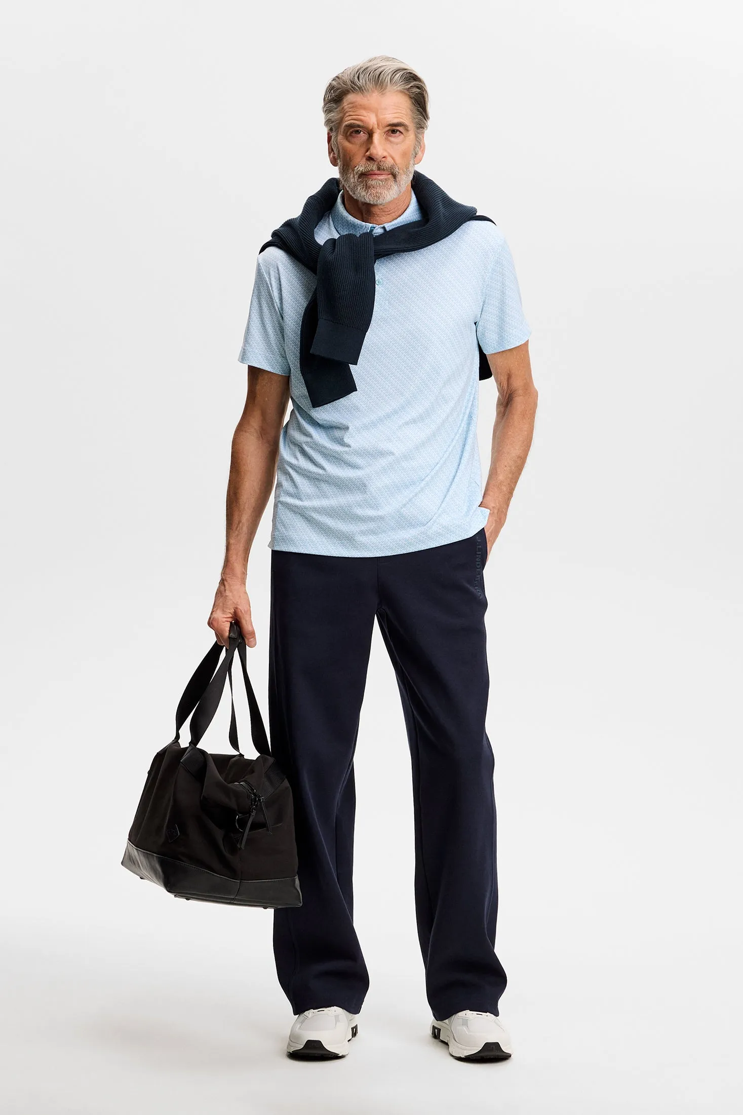 Tod Print Polo / Flight Bridge Forget White S sold by J. Lindeberg product image thumbnail 4