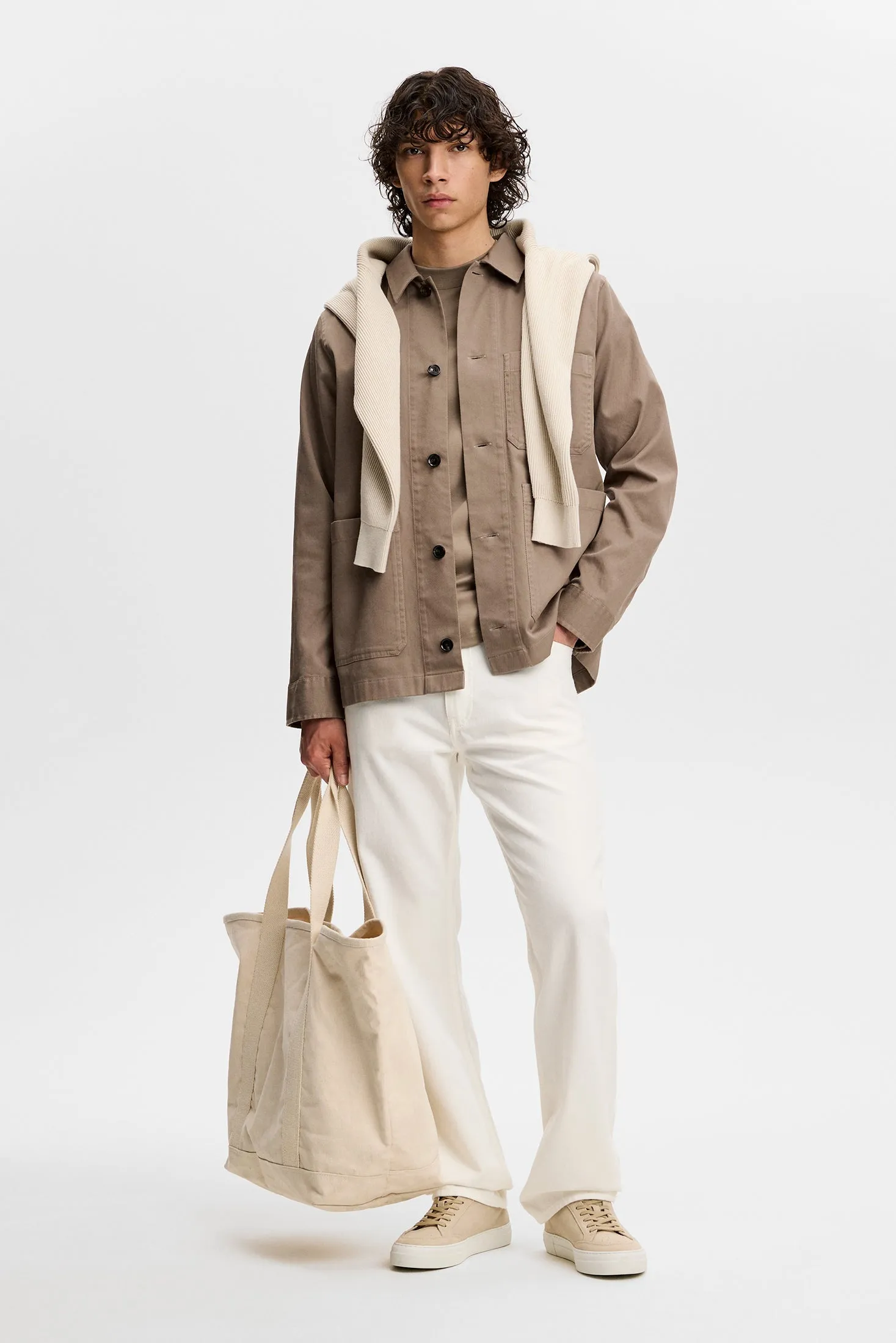 Easton Cotton Overshirt / Brindle sold by J. Lindeberg product image thumbnail 3