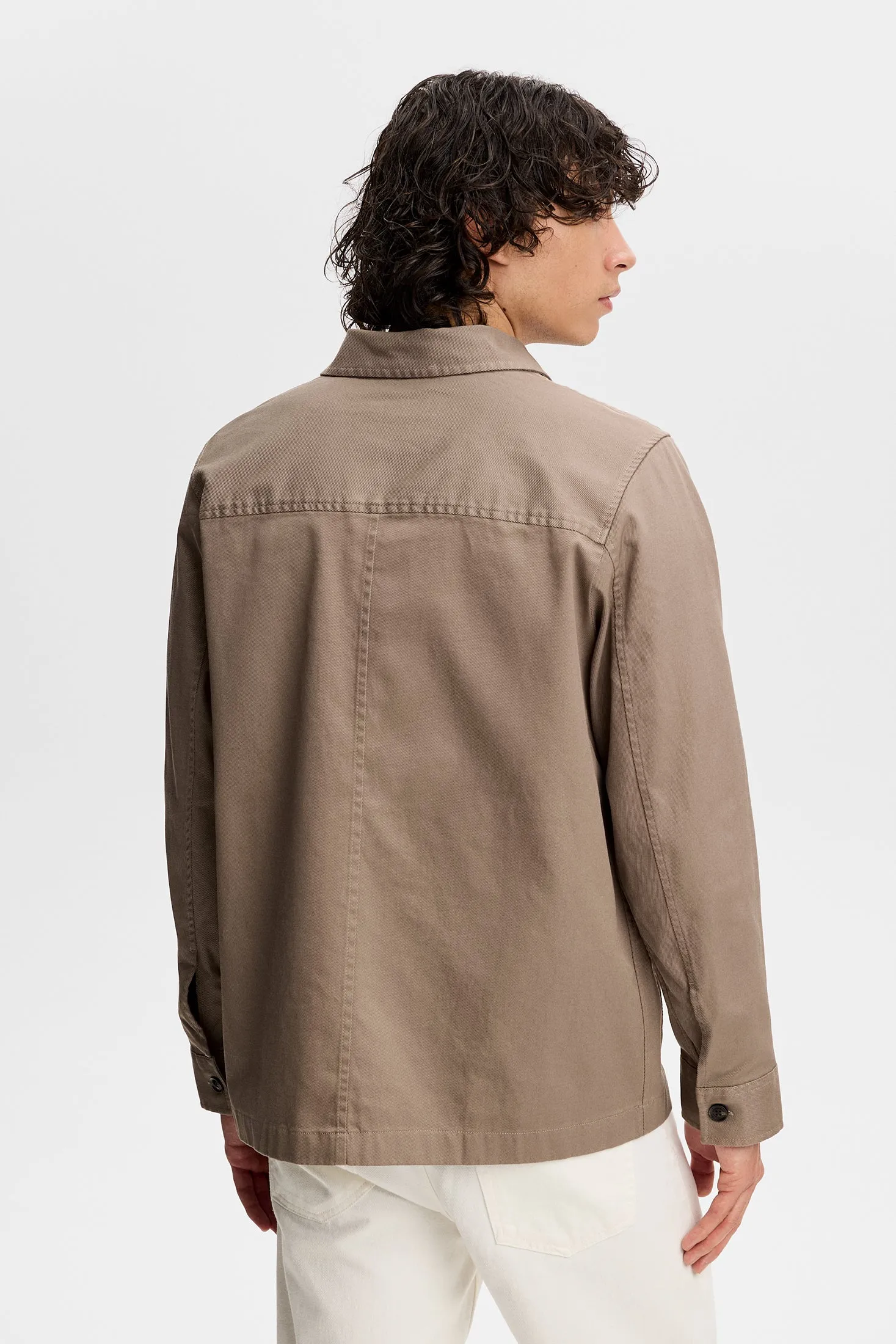 Easton Cotton Overshirt / Brindle sold by J. Lindeberg product image thumbnail 2
