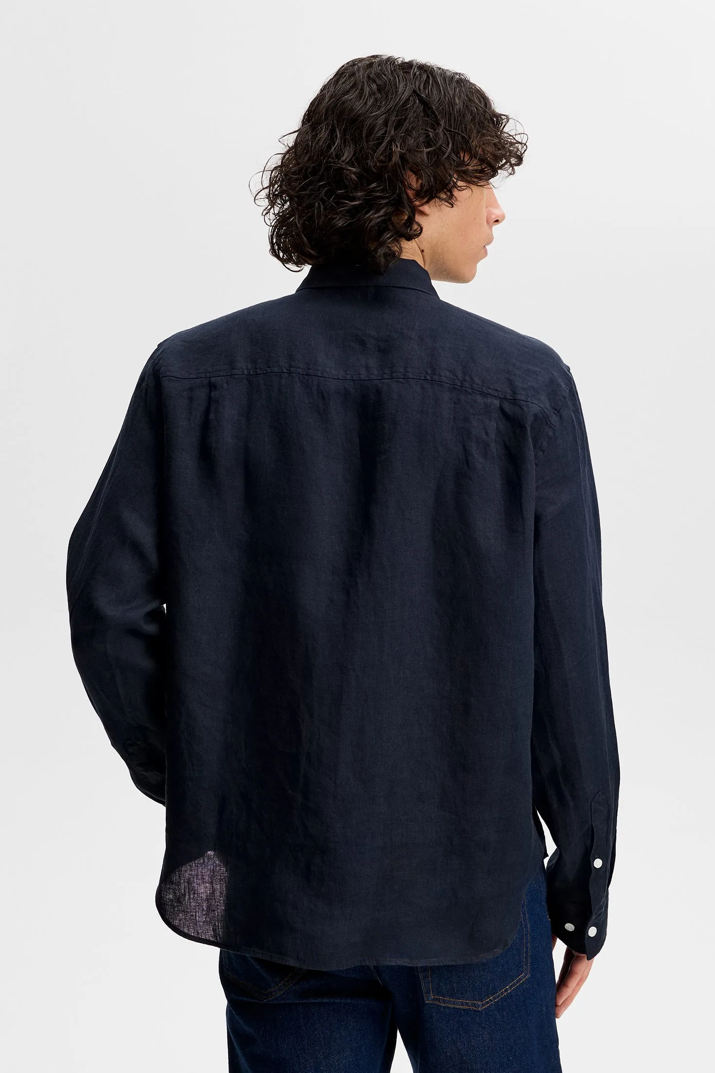 Zachary Clean Linen Shirt / JL Navy sold by J. Lindeberg product image thumbnail 2