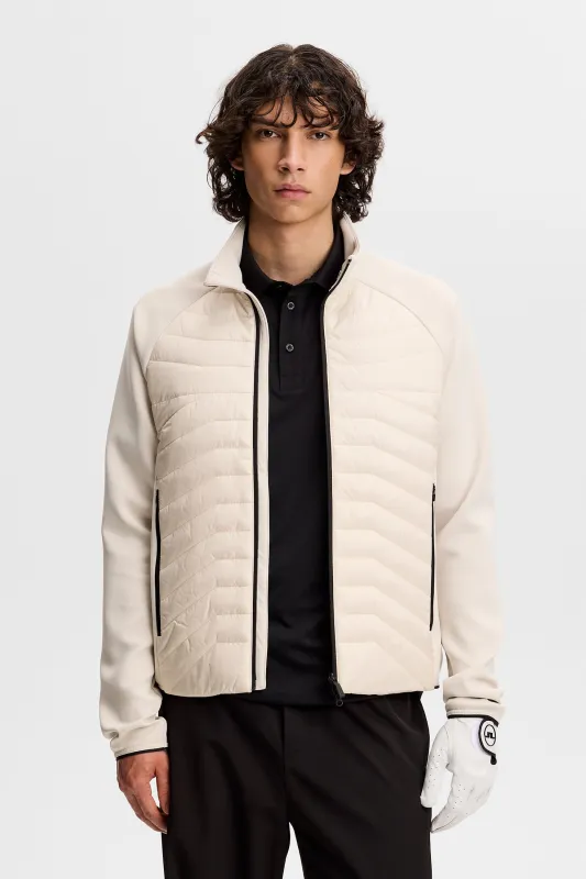 Heyden Quilt Hybrid Jacket / Moonbeam sold by J. Lindeberg