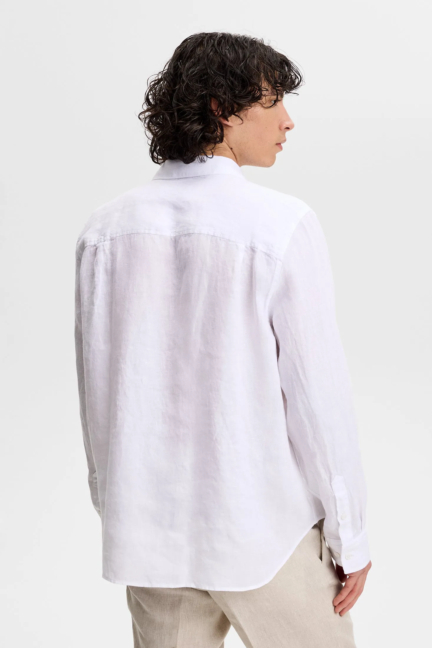 Zachary Clean Linen Shirt / White sold by J. Lindeberg product image thumbnail 2