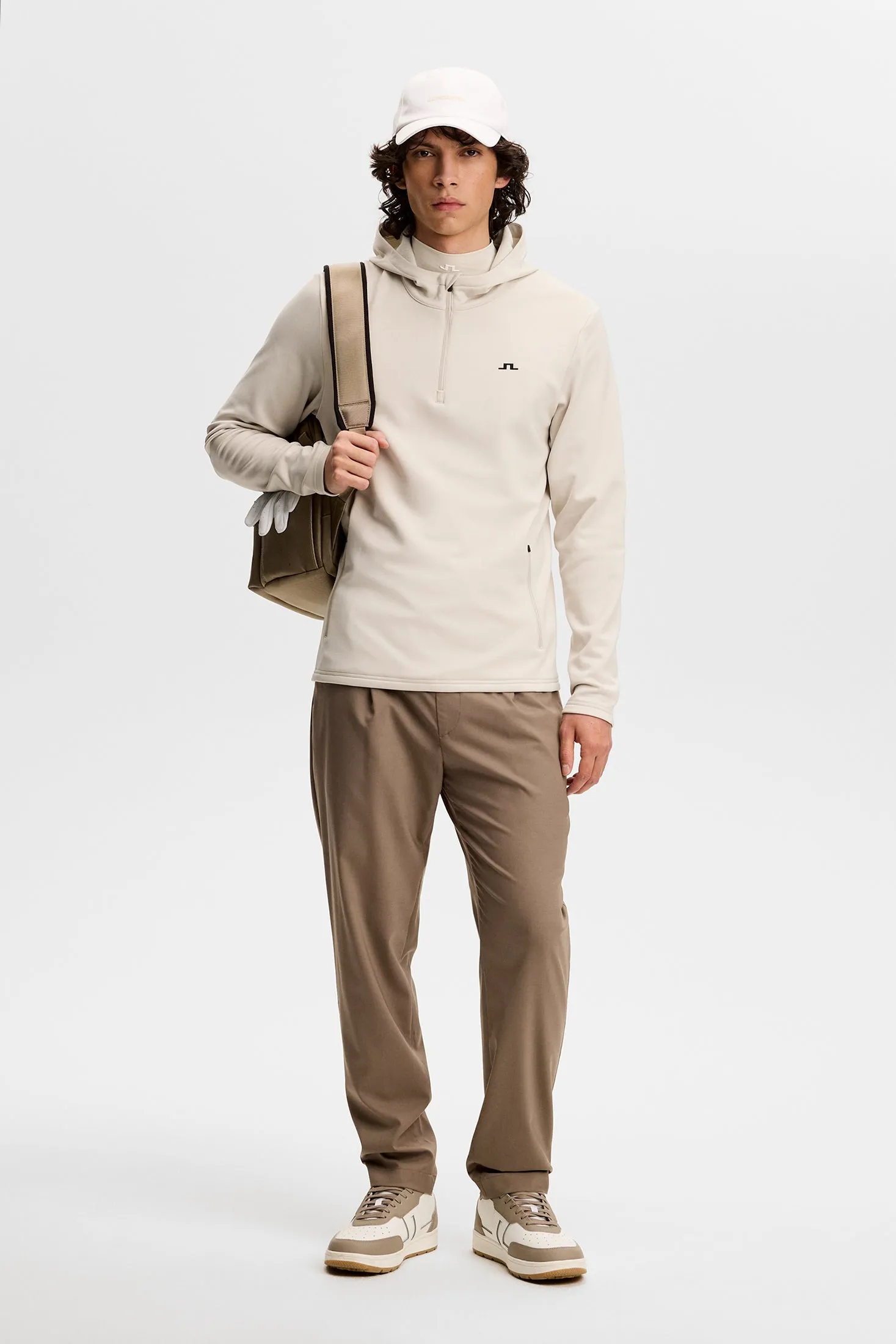 Aerial Quarter Zip Hood / Moonbeam sold by J. Lindeberg product image thumbnail 3